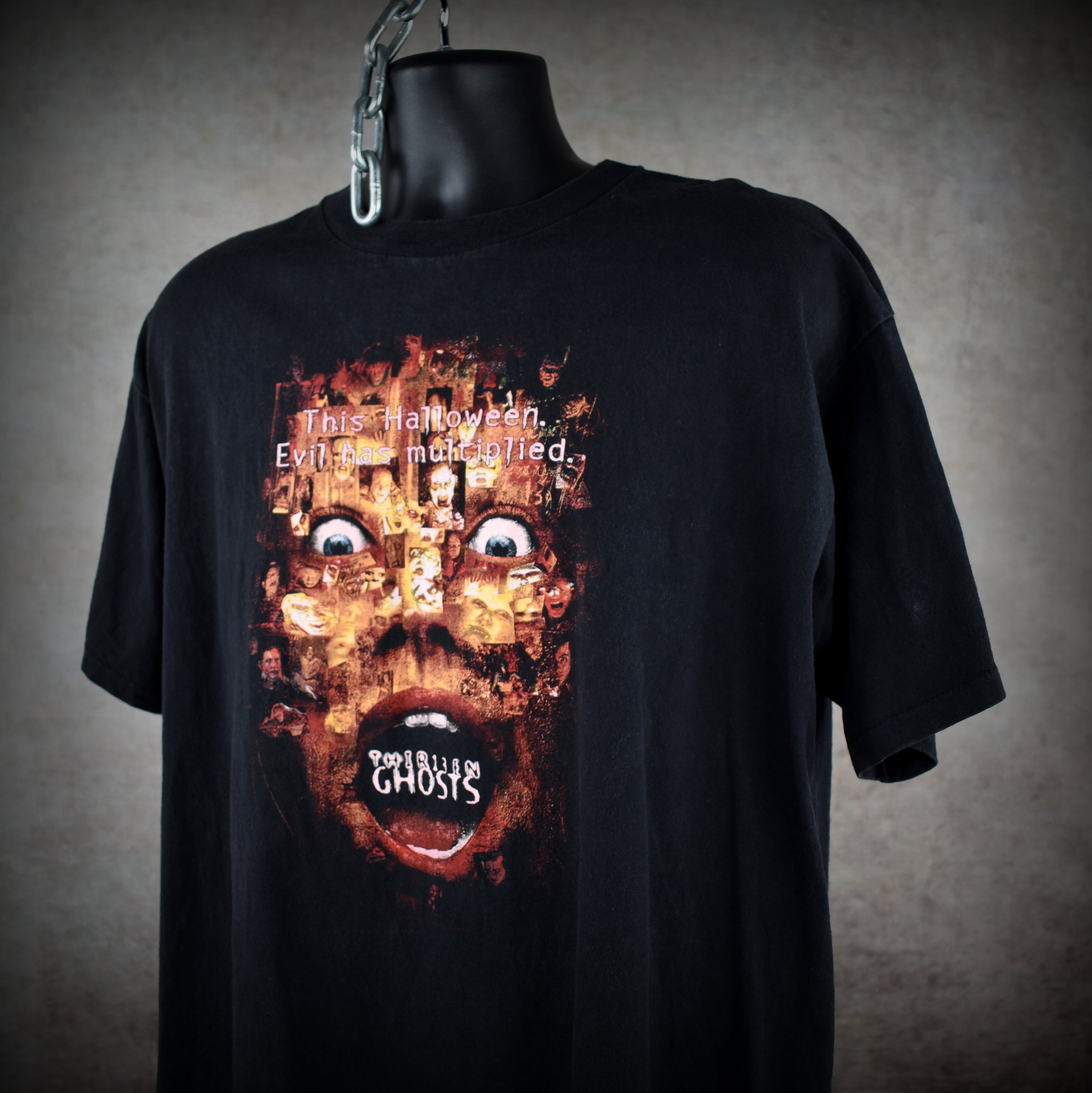 2001 thir13en ghosts vintage glow in the dark classic y2k horror movie t-shirt