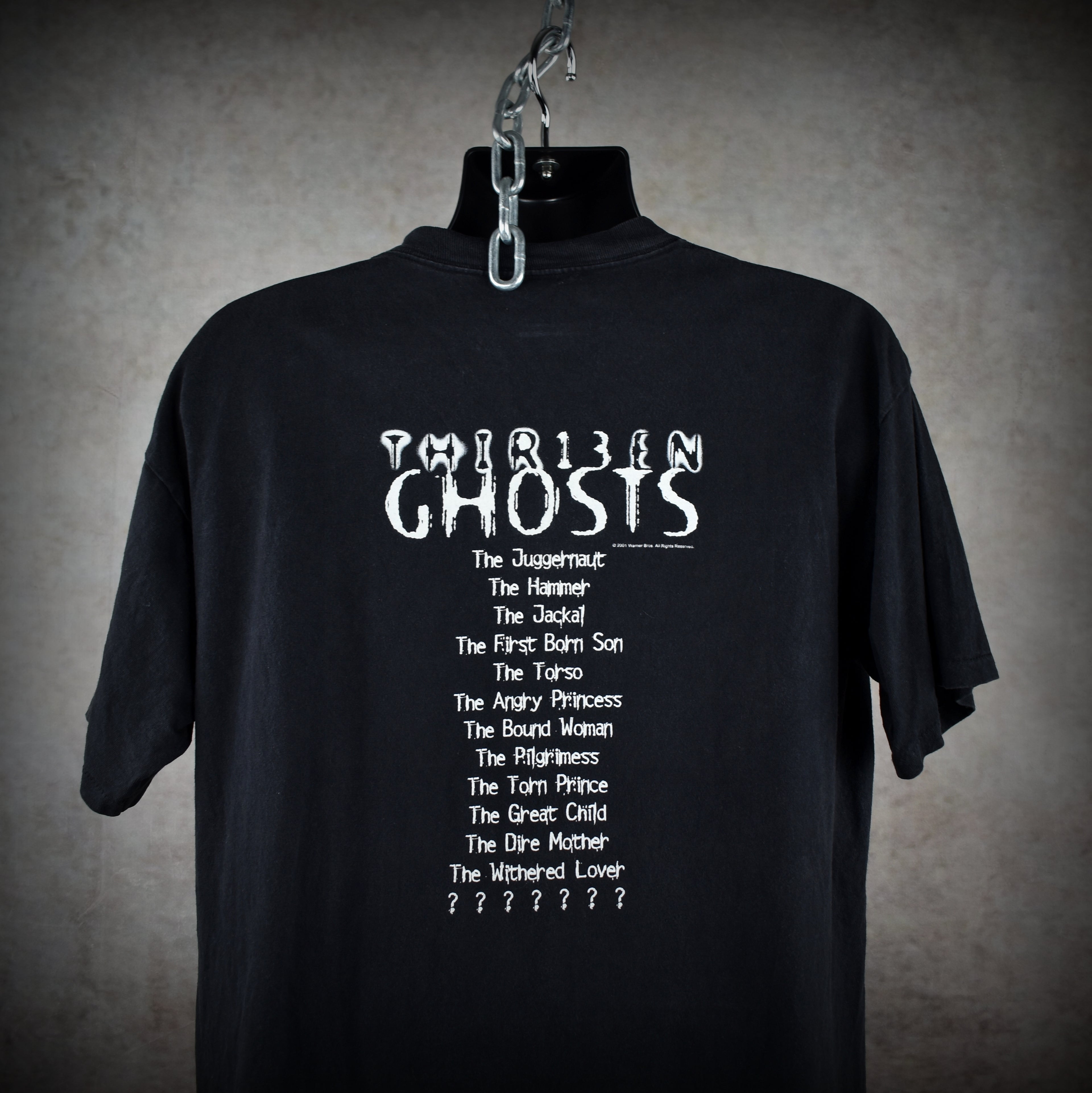 2001 thir13en ghosts vintage glow in the dark classic y2k horror movie t-shirt