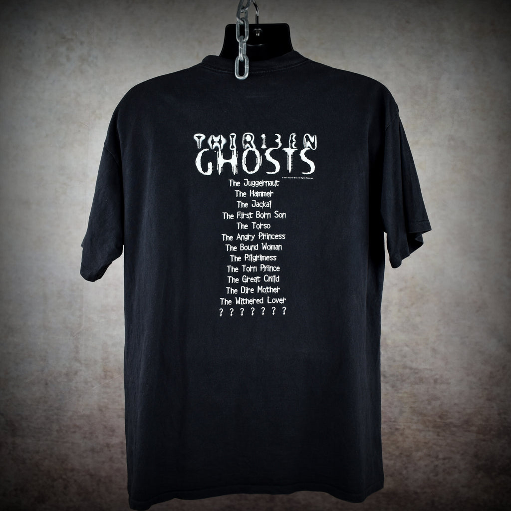2001 thir13en ghosts vintage glow in the dark classic y2k horror movie t-shirt