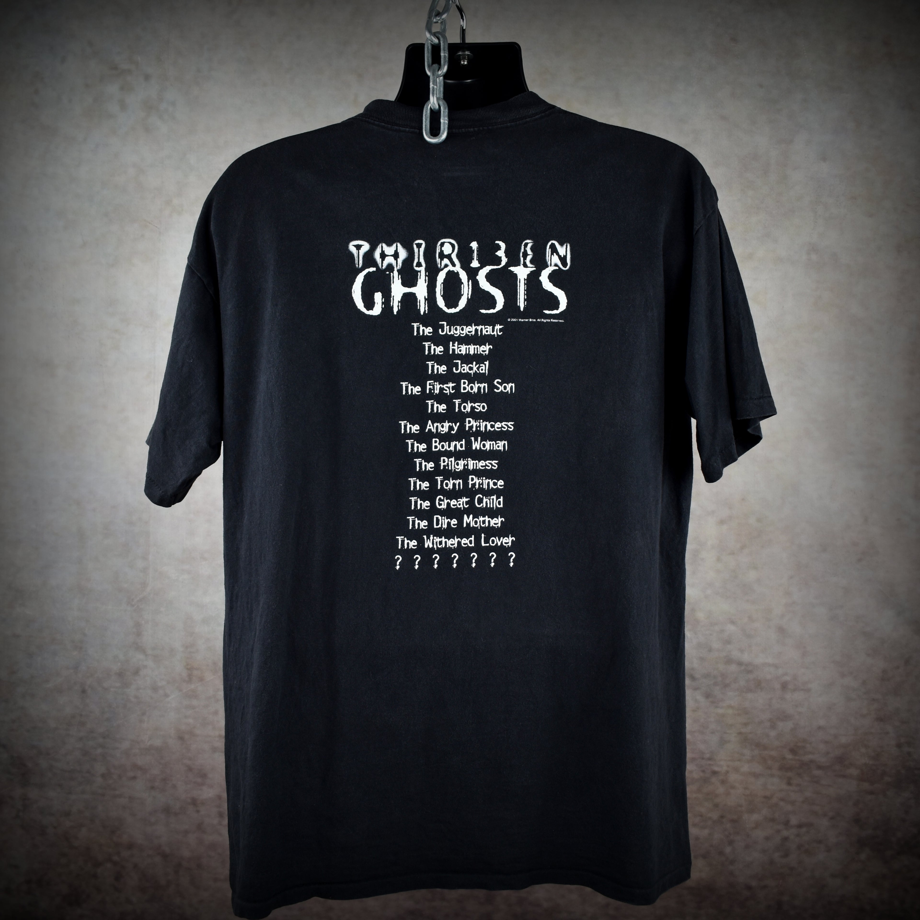 2001 thir13en ghosts vintage glow in the dark classic y2k horror movie t-shirt