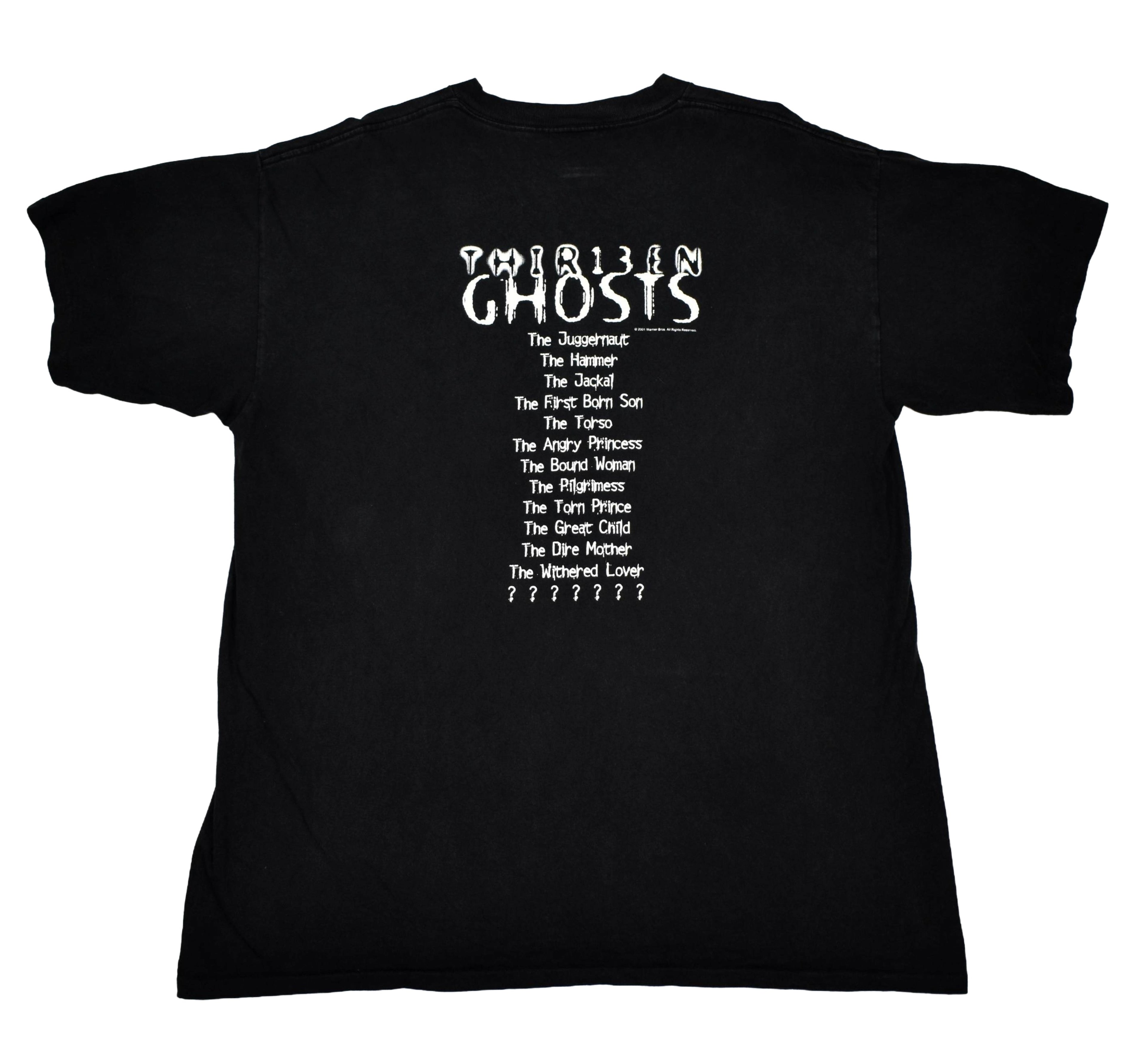 2001 thir13en ghosts vintage glow in the dark classic y2k horror movie t-shirt