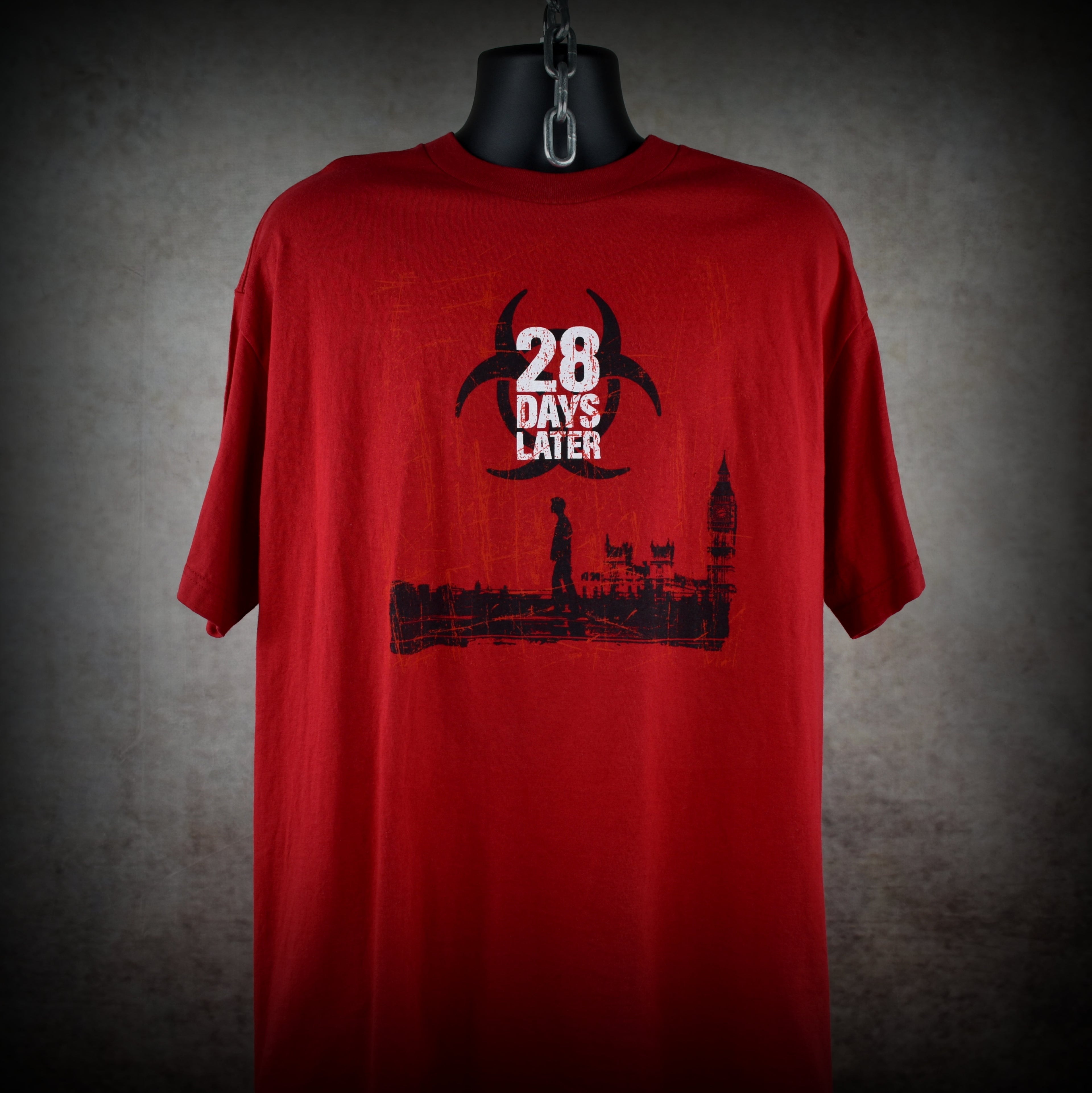 2003 28 days later vintage danny boyle  classic y2k post-apocalyptic horror movie t-shirt