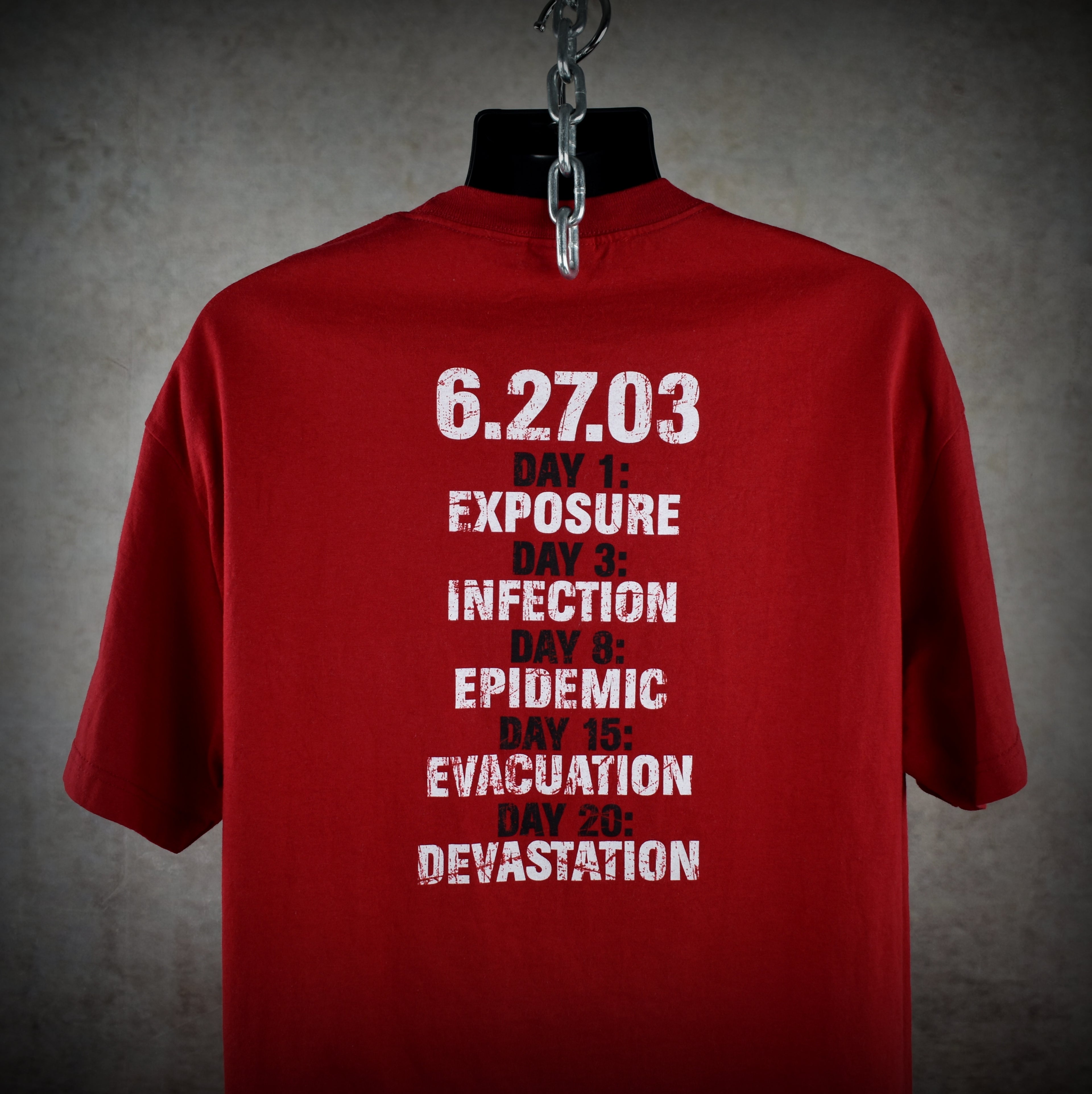 2003 28 days later vintage danny boyle  classic y2k post-apocalyptic horror movie t-shirt
