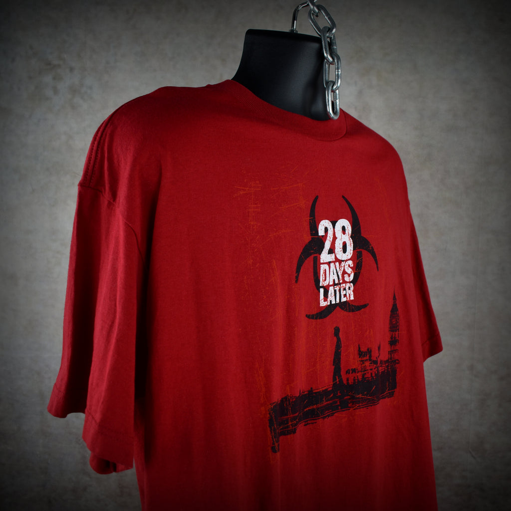 2003 28 days later vintage danny boyle  classic y2k post-apocalyptic horror movie t-shirt