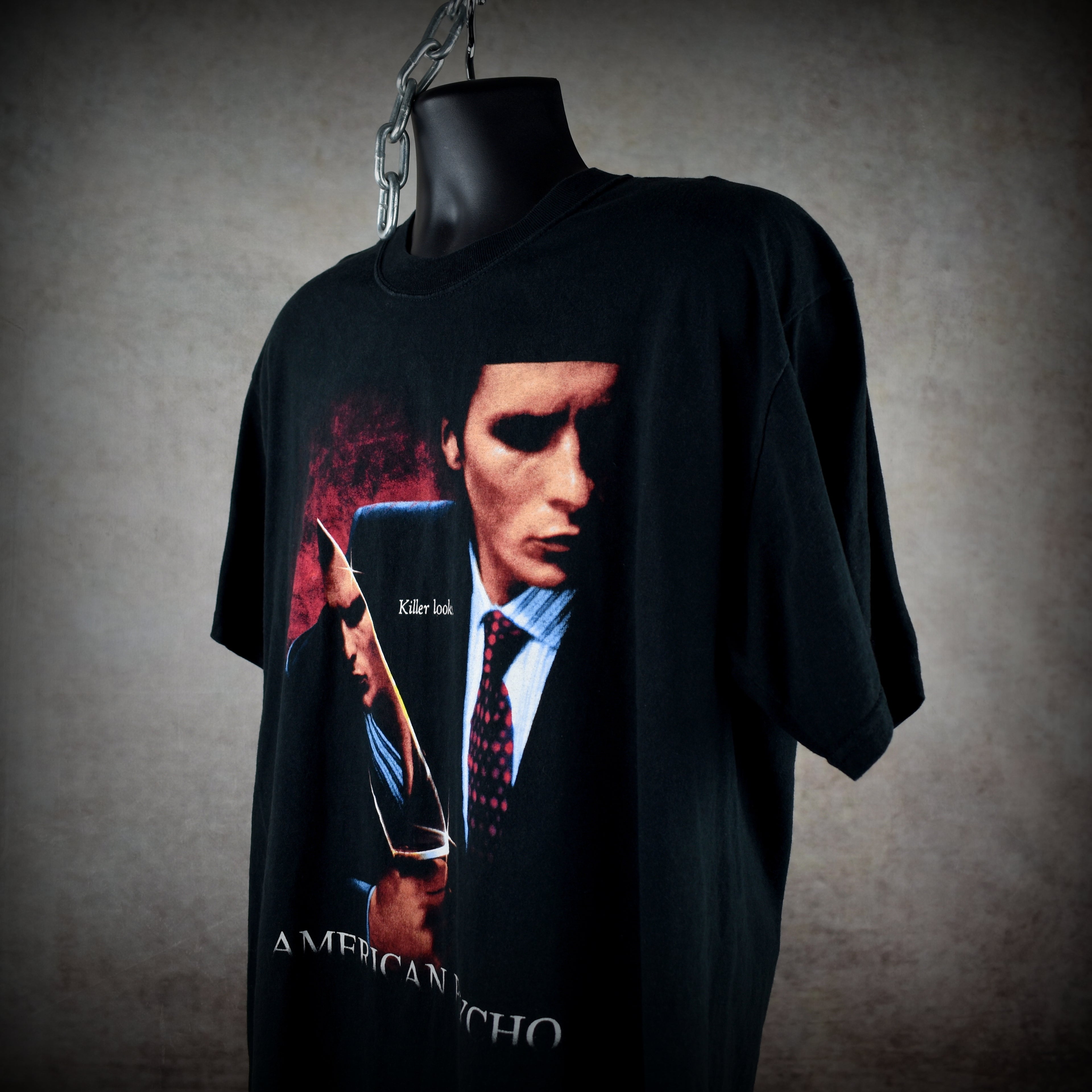 2000 american psycho vintage cult classic y2k satirical black comedy horror movie t-shirt