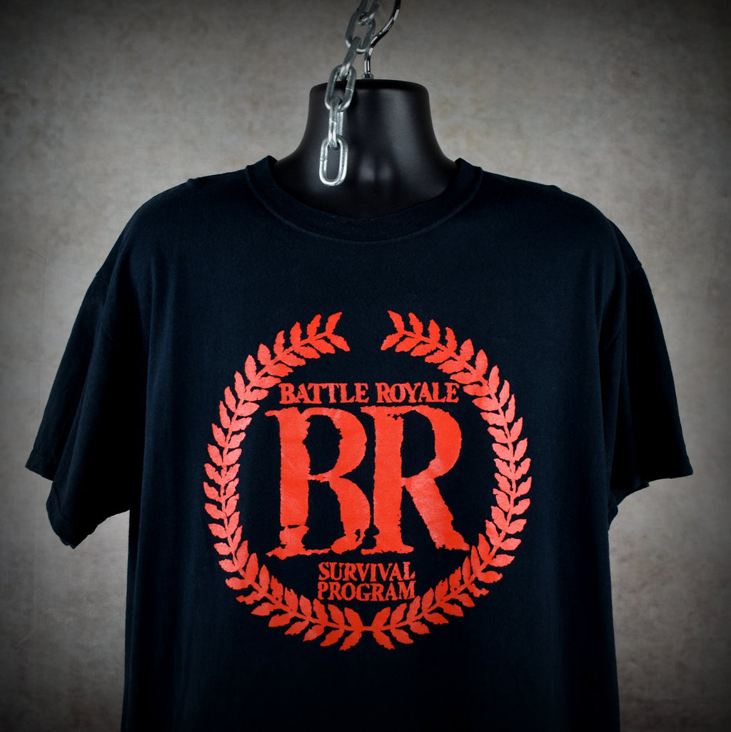 2000s battle royale vintage cult classic y2k asian extreme splatter horror movie t-shirt