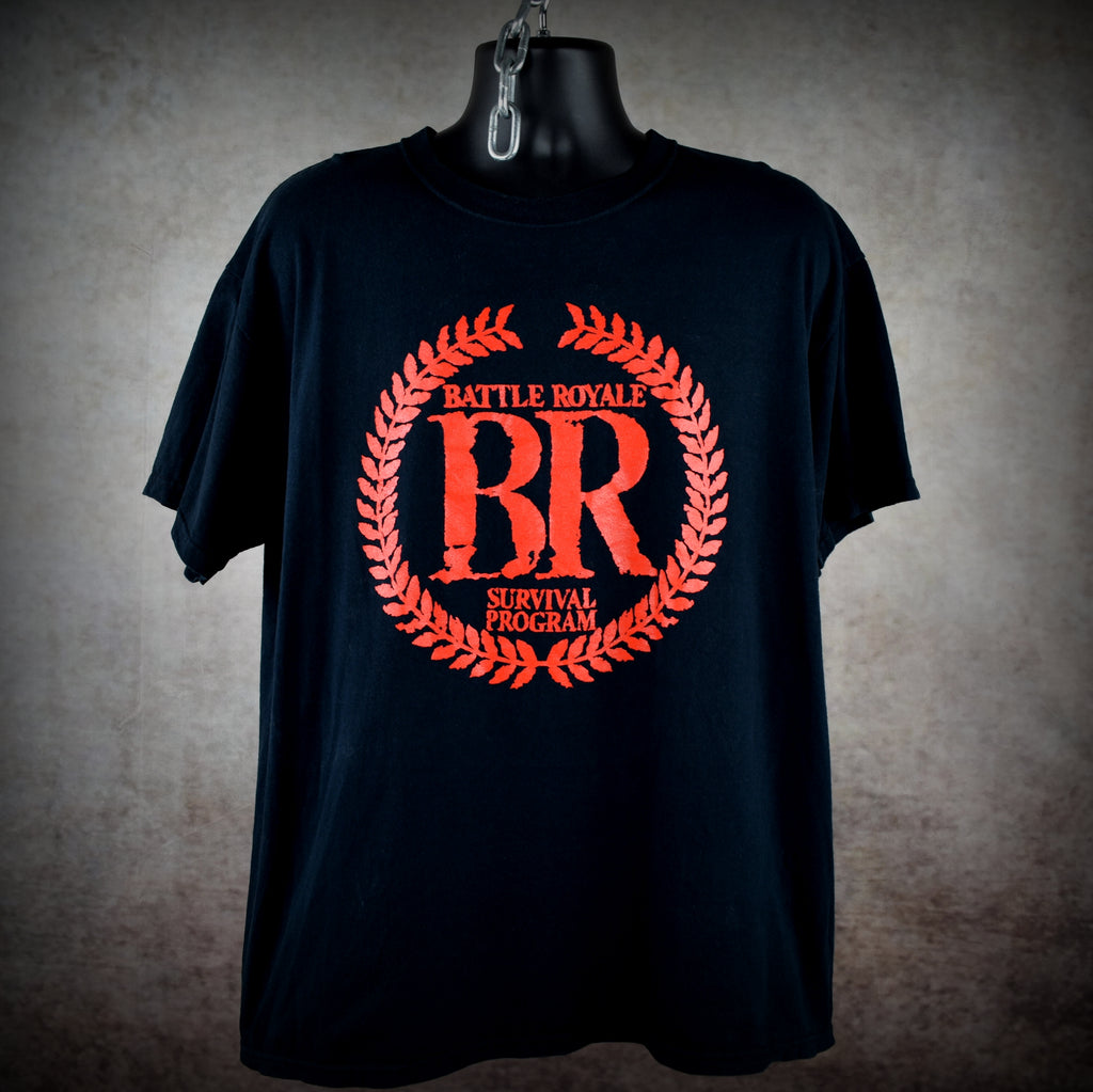 2000s battle royale vintage cult classic y2k asian extreme splatter horror movie t-shirt