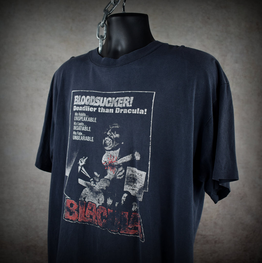 90s blacula vintage cult classic 1972 blaxploitation horror movie t-shirt