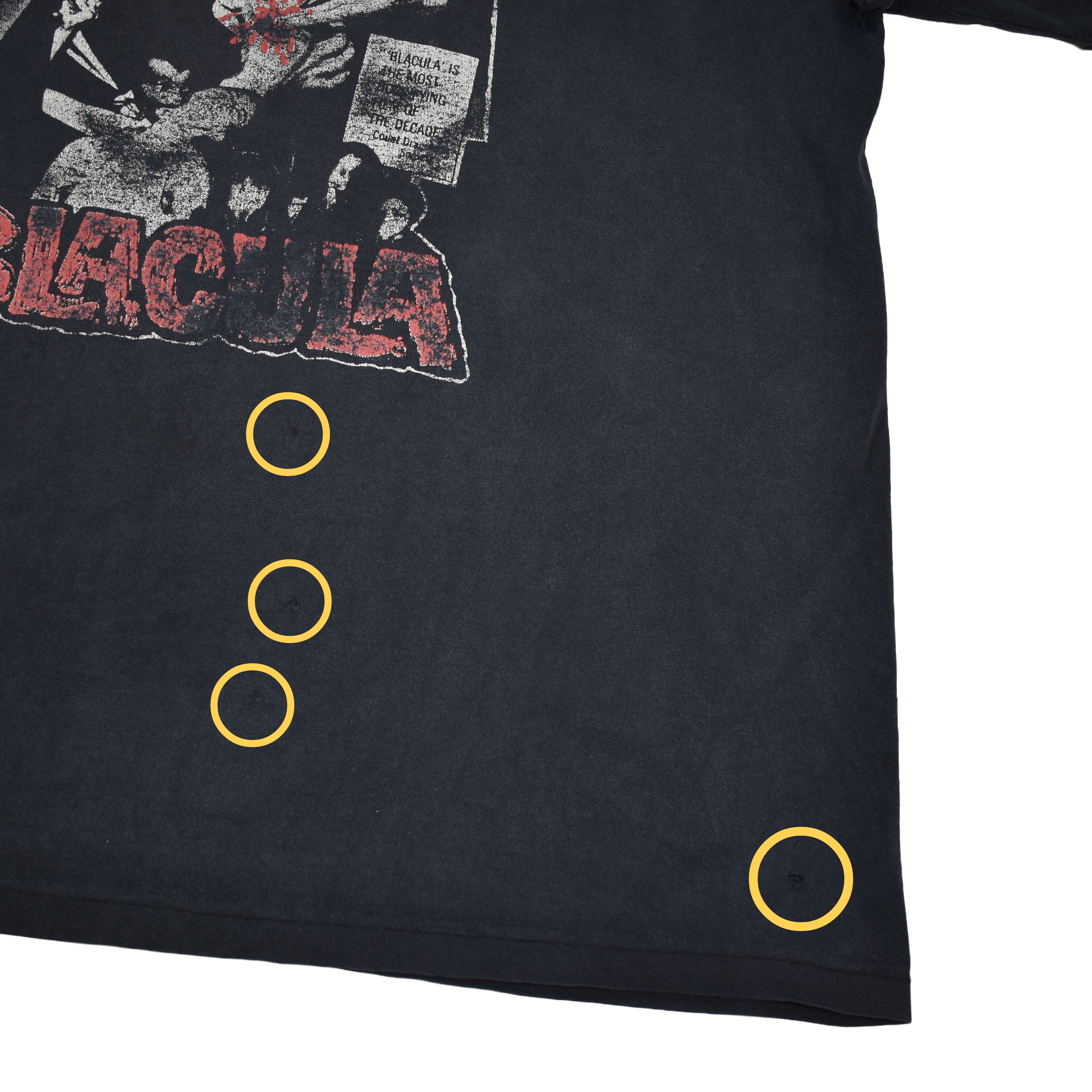 90s blacula vintage cult classic 1972 blaxploitation horror movie t-shirt