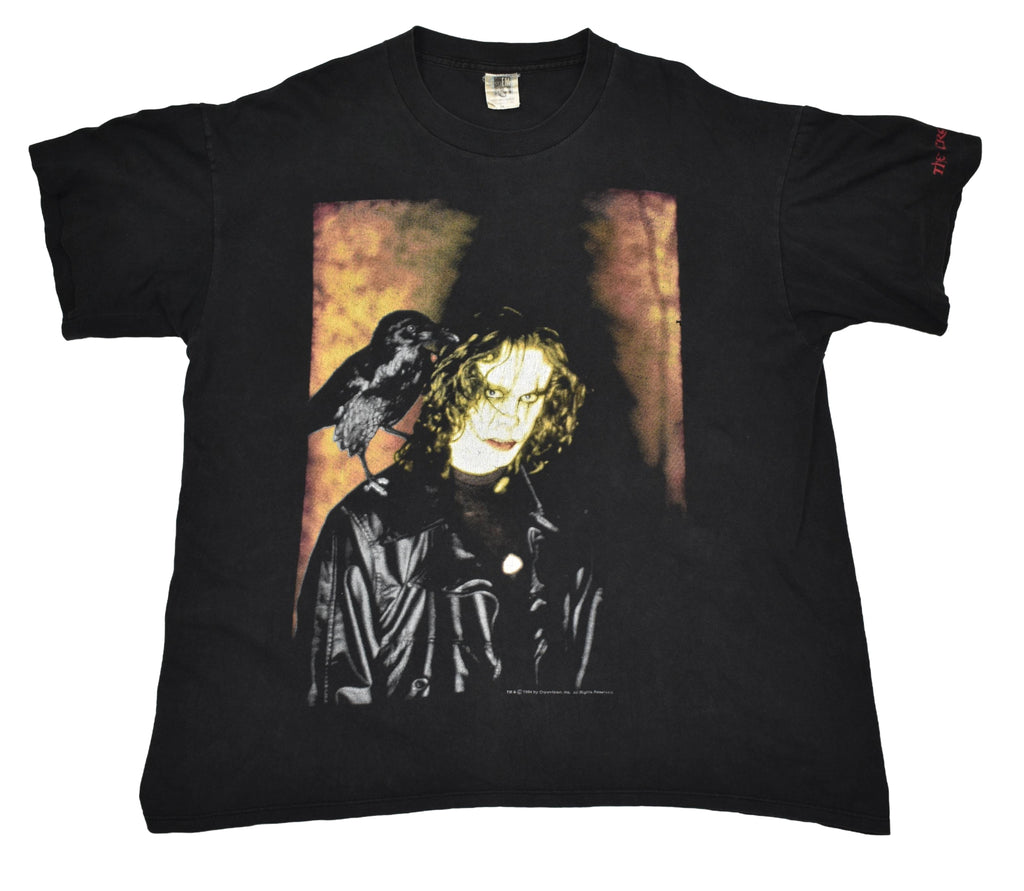 1994 the crow vintage iconic grunge era 90s dark fantasy gothic horror movie t-shirt