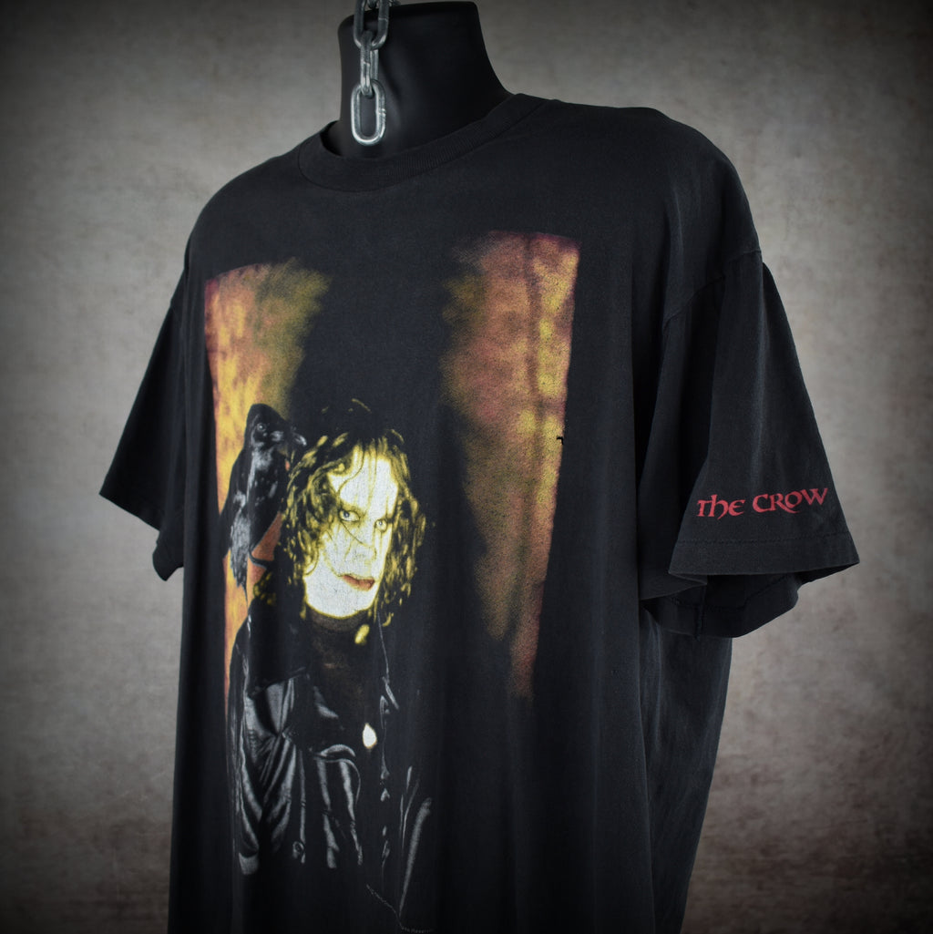 1994 the crow vintage iconic grunge era 90s dark fantasy gothic horror movie t-shirt