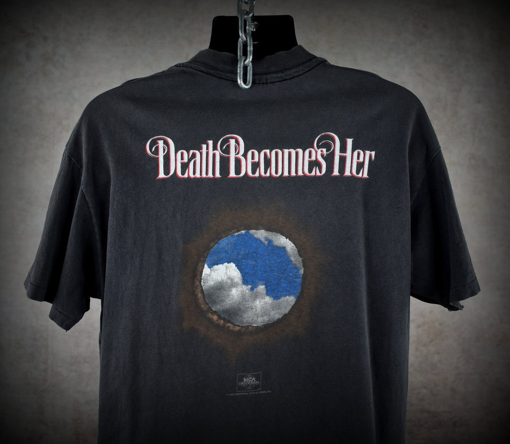 1992 death becomes her vintage 90s cult classic black comedy horror movie t-shirt