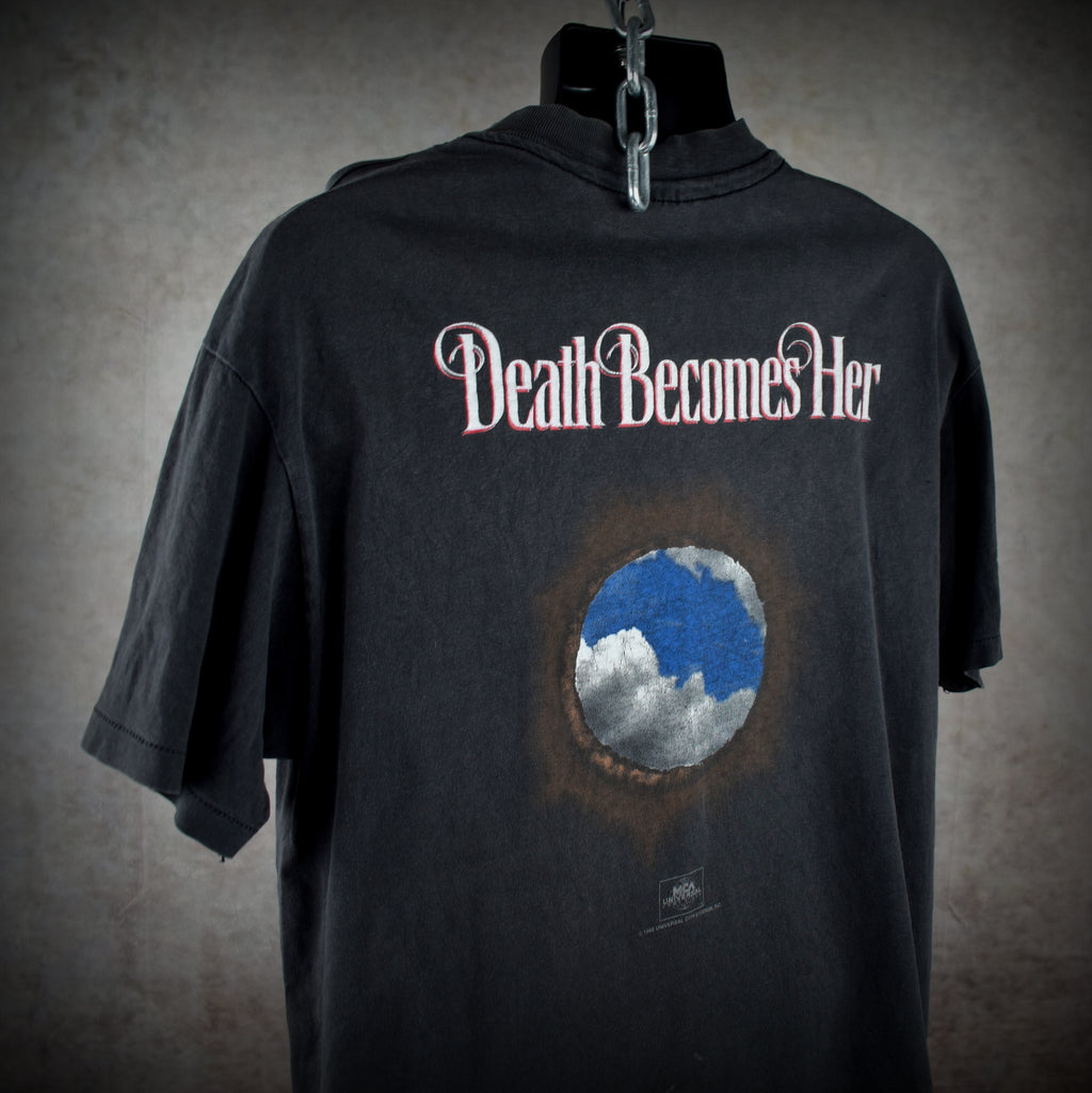 1992 death becomes her vintage 90s cult classic black comedy horror movie t-shirt