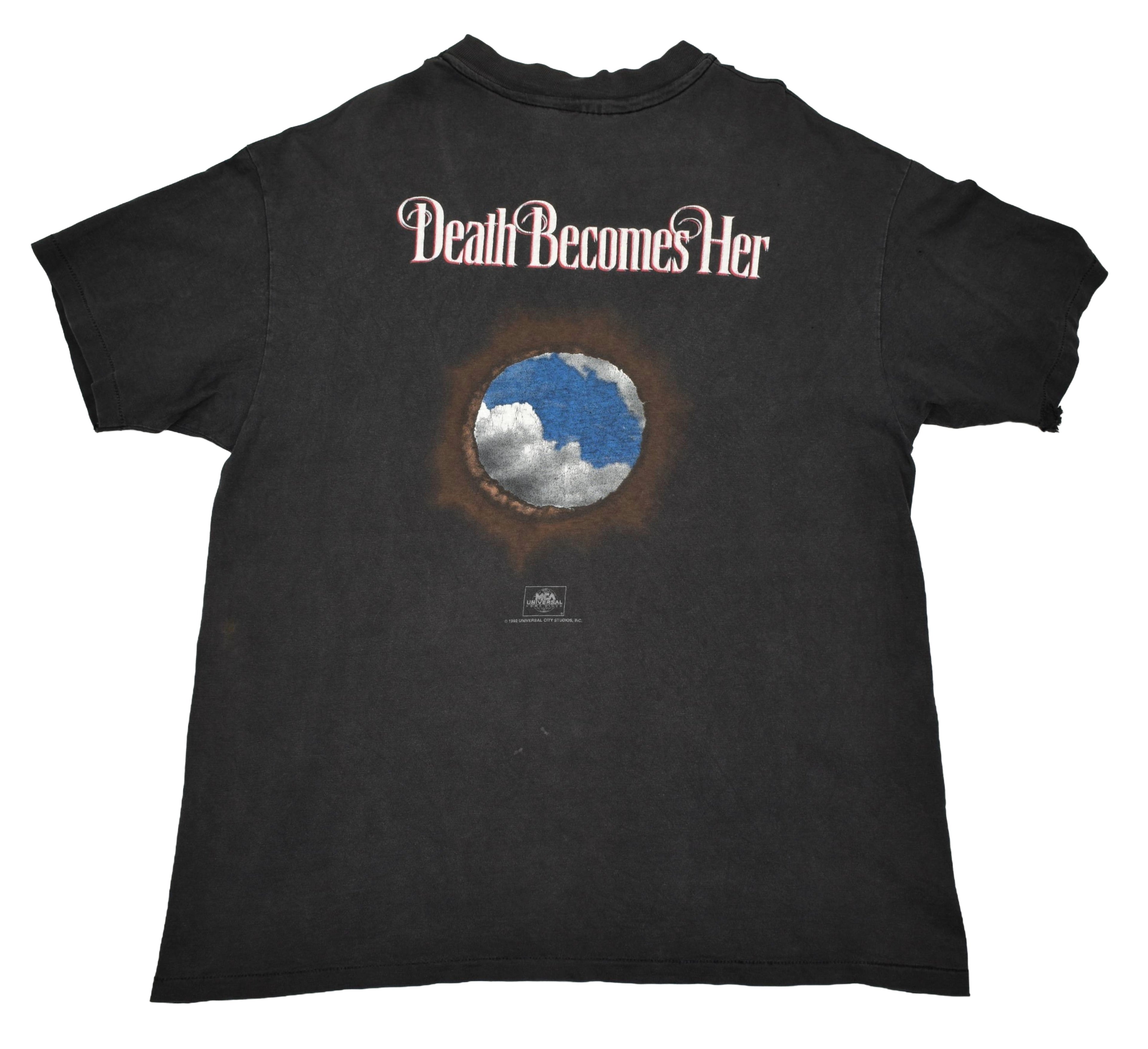 1992 death becomes her vintage 90s cult classic black comedy horror movie t-shirt