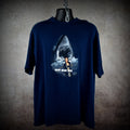 1999 deep blue sea vintage 90s sci-fi horror movie t-shirt