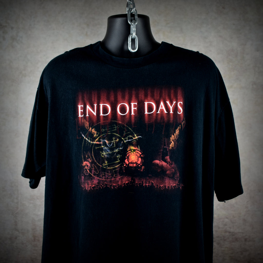 1999 end of days vintage y2k action horror movie t-shirt