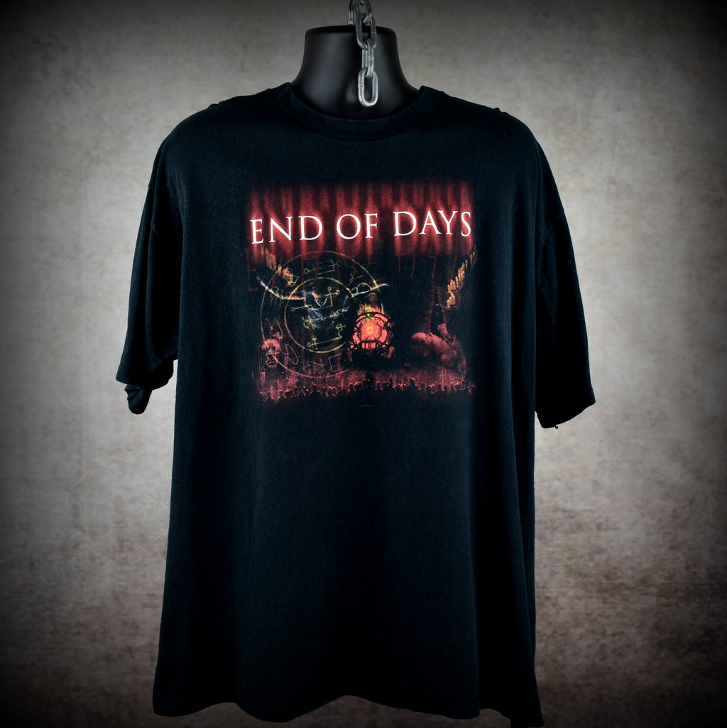 1999 end of days vintage y2k action horror movie t-shirt