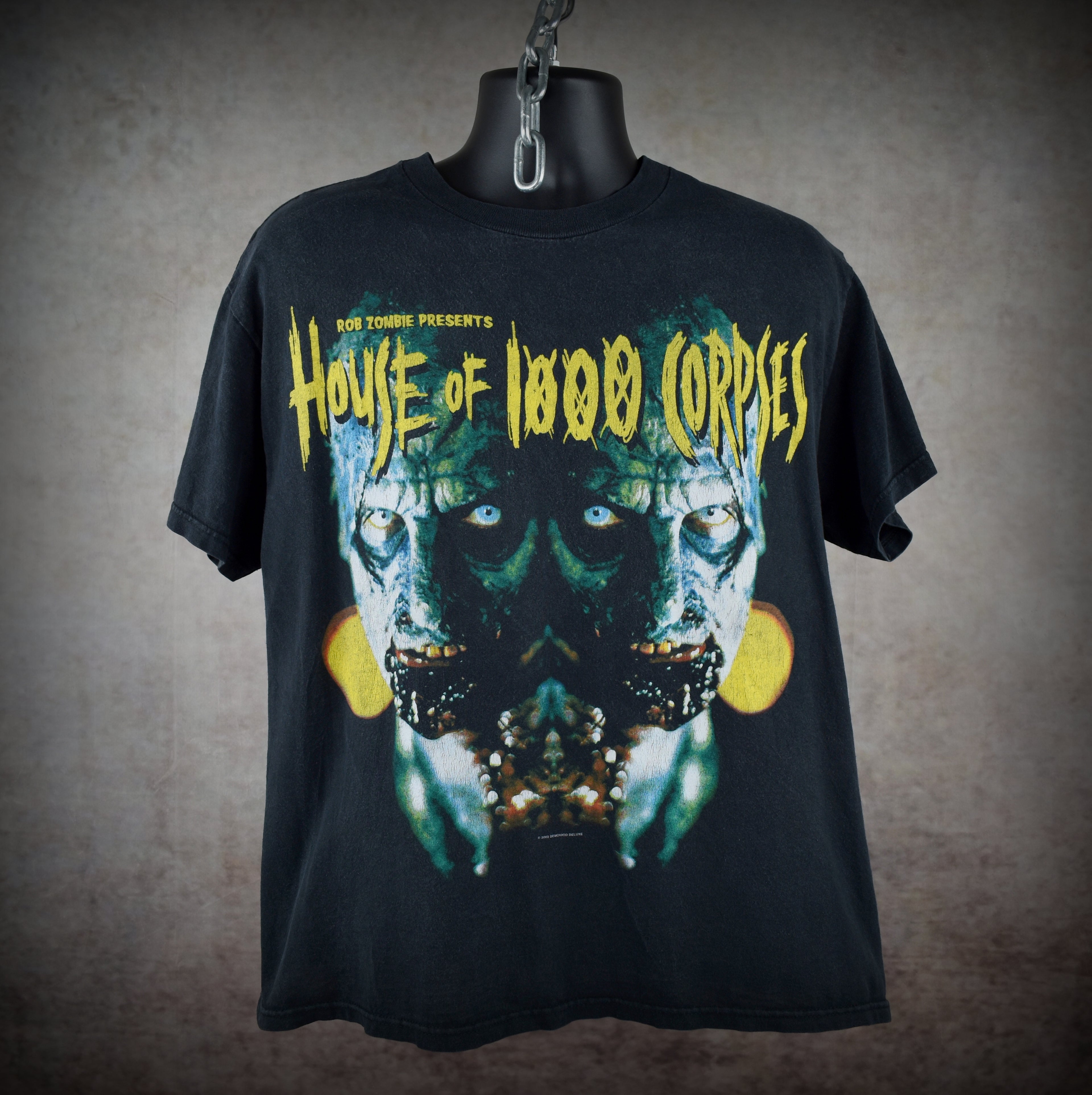 2002 house of 1000 corpses vintage controversial rob zombie y2k exploitation splatter horror movie t-shirt