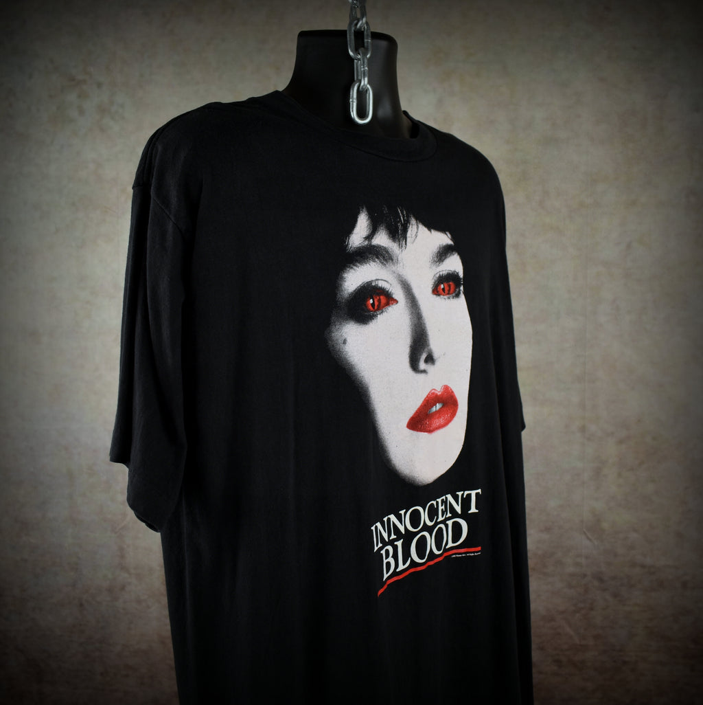 1992 innocent blood vintage 90s cult classic vampire gangster comedy horror movie t-shirt
