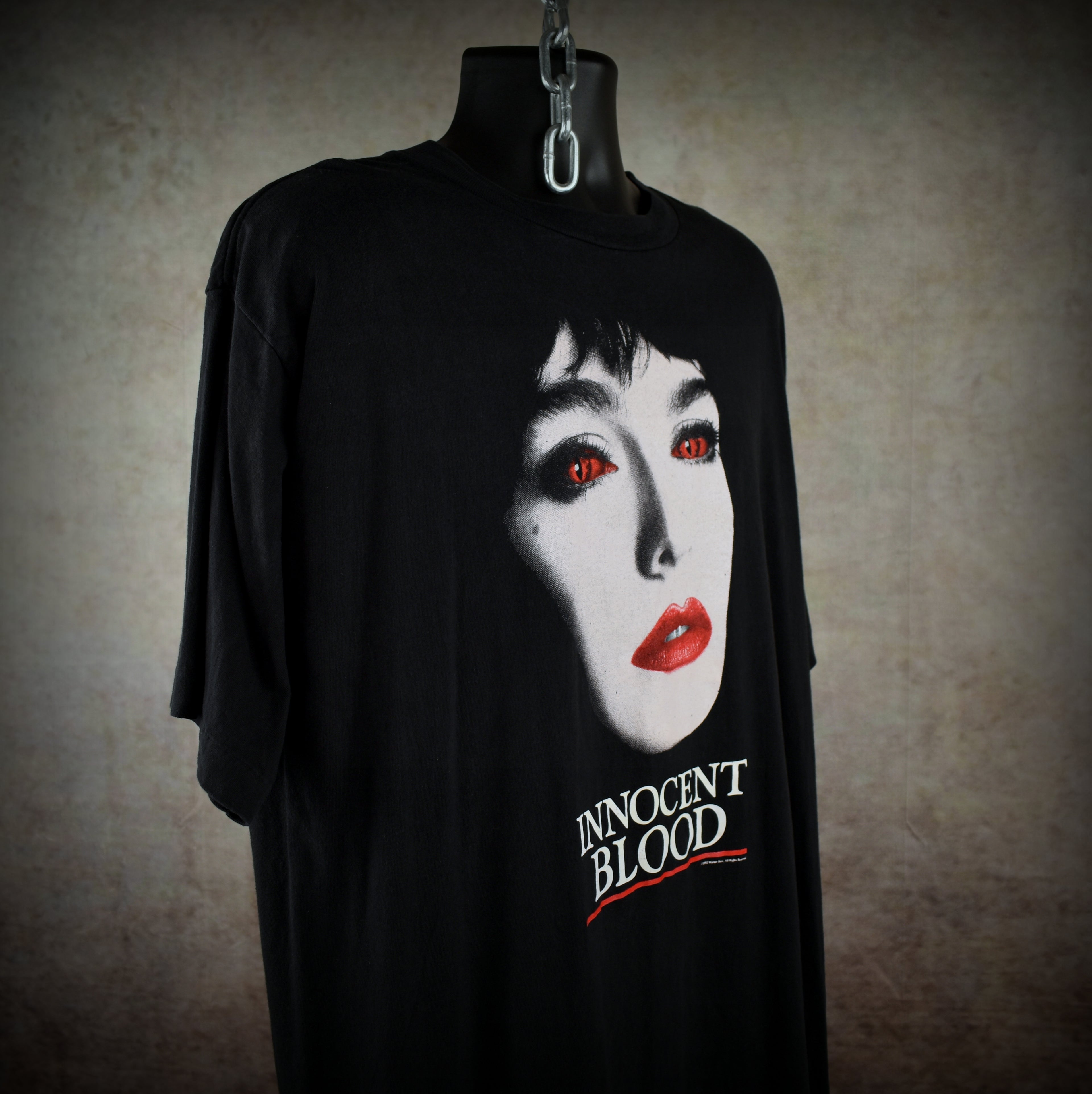 1992 innocent blood vintage 90s cult classic vampire gangster comedy horror movie t-shirt