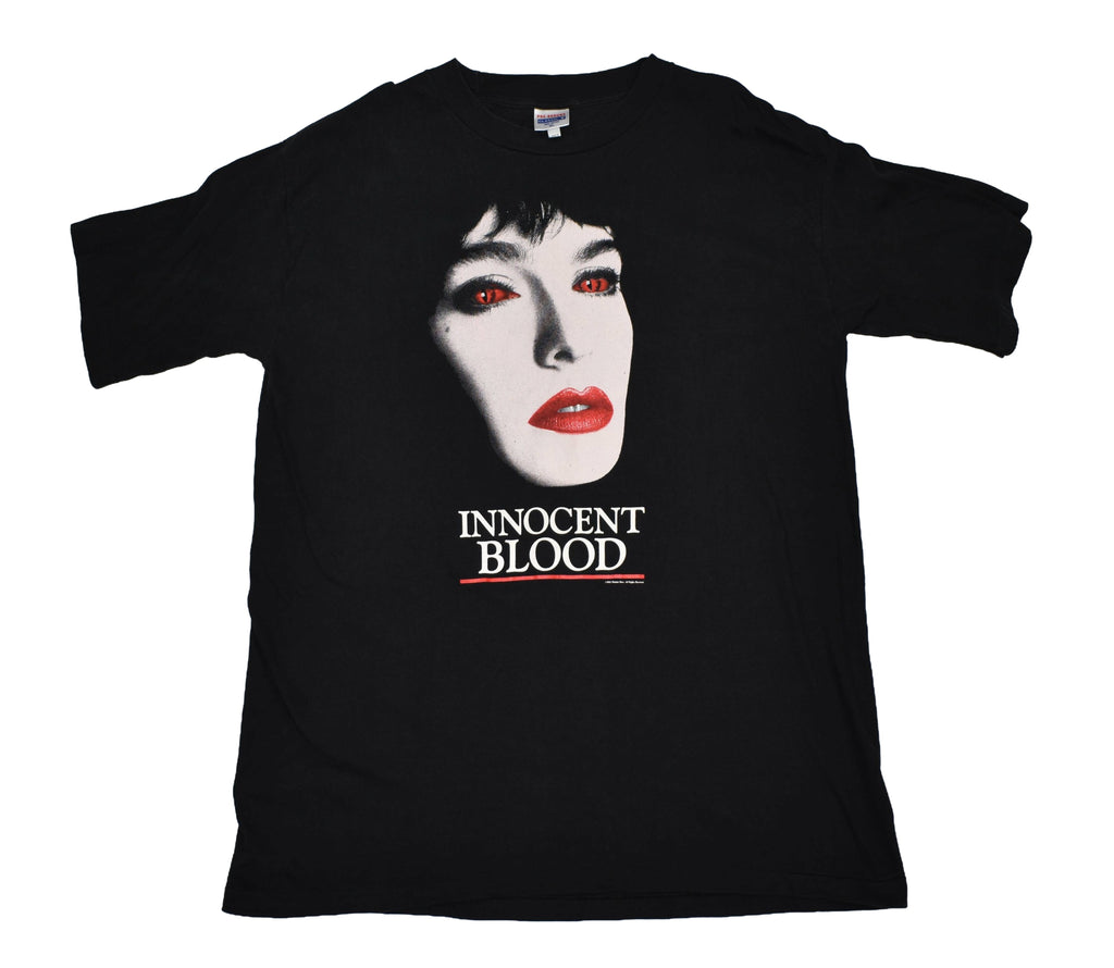 1992 innocent blood vintage 90s cult classic vampire gangster comedy horror movie t-shirt