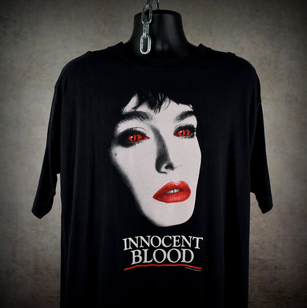 1992 innocent blood vintage 90s cult classic vampire gangster comedy horror movie t-shirt