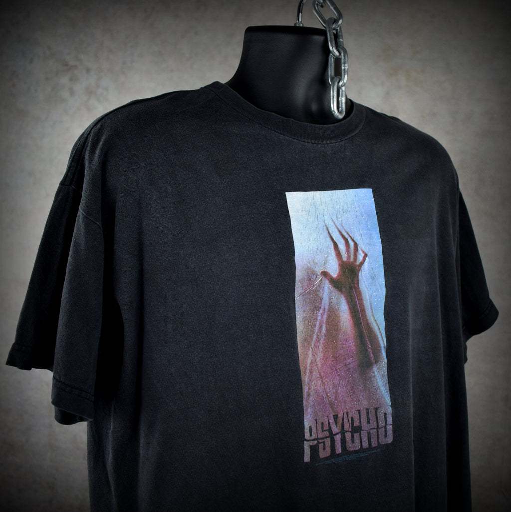 1998 psycho vintage gus van sant cult classic 90s horror movie remake promo t-shirt