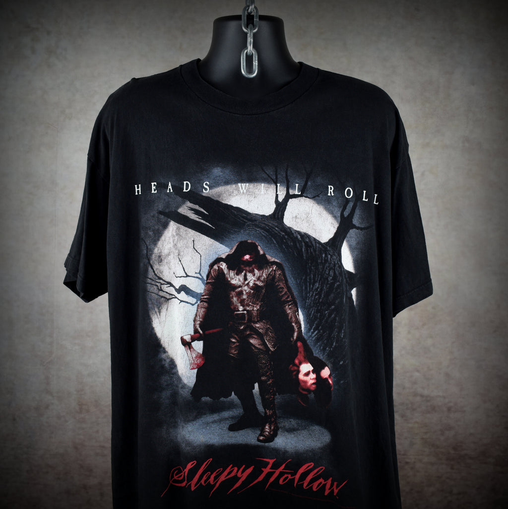1999 sleepy hollow vintage tim burton y2k cult classic gothic horror movie t-shirt