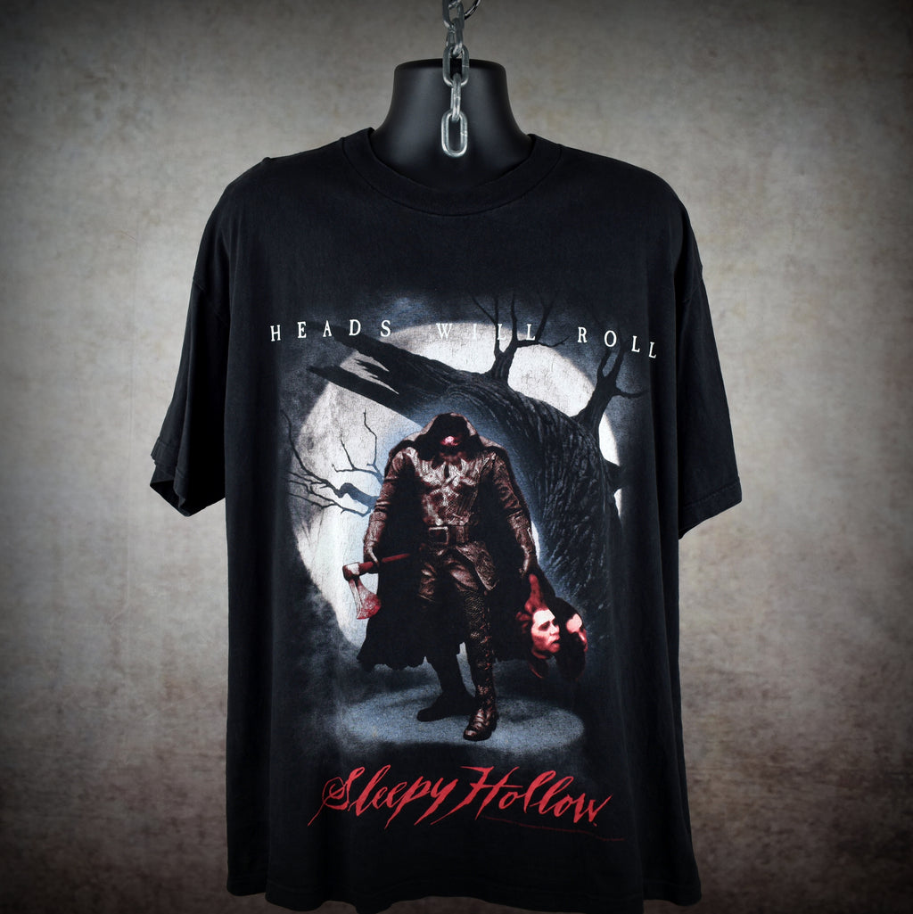 1999 sleepy hollow vintage tim burton y2k cult classic gothic horror movie t-shirt