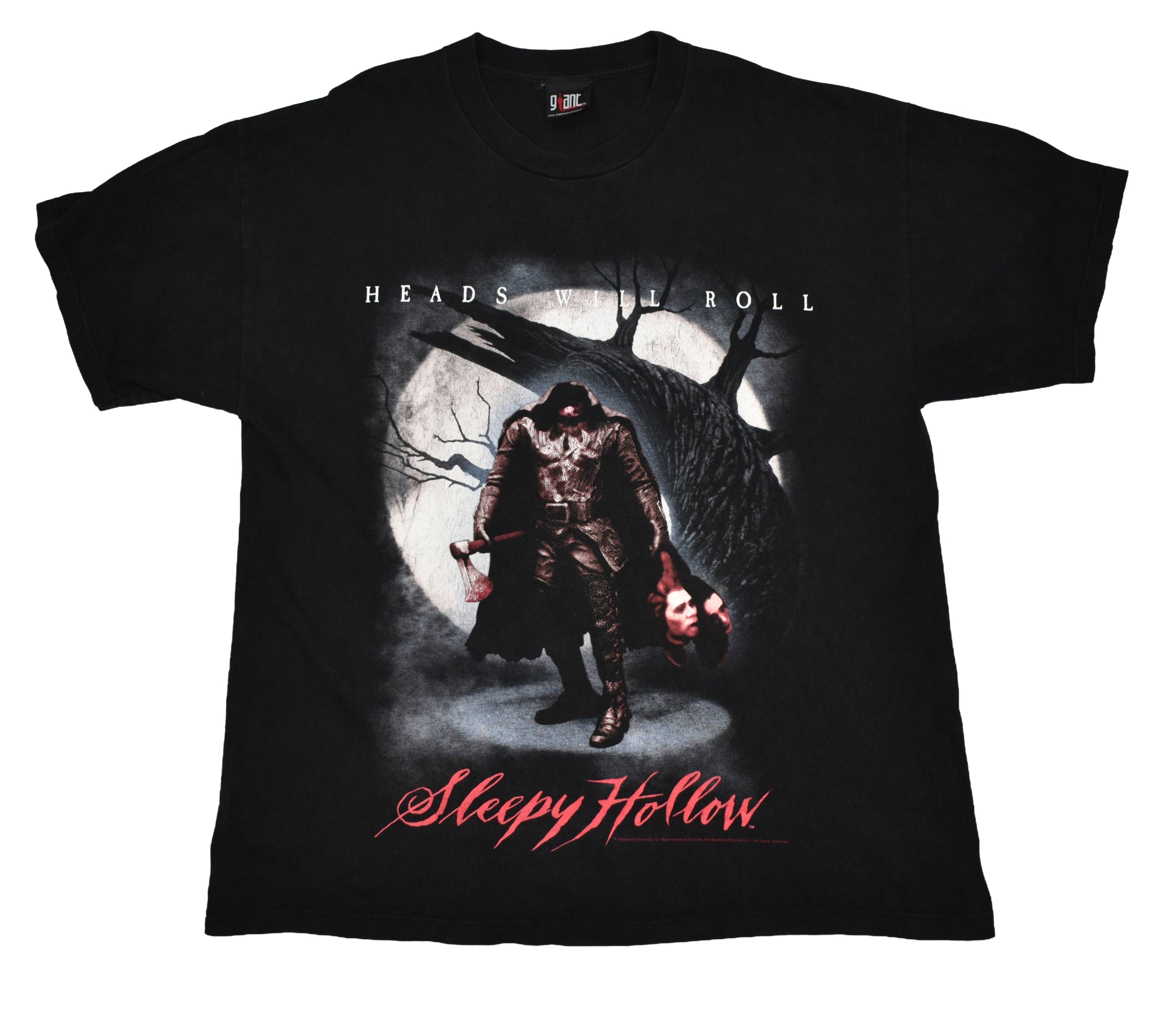 1999 sleepy hollow vintage tim burton y2k cult classic gothic horror movie t-shirt