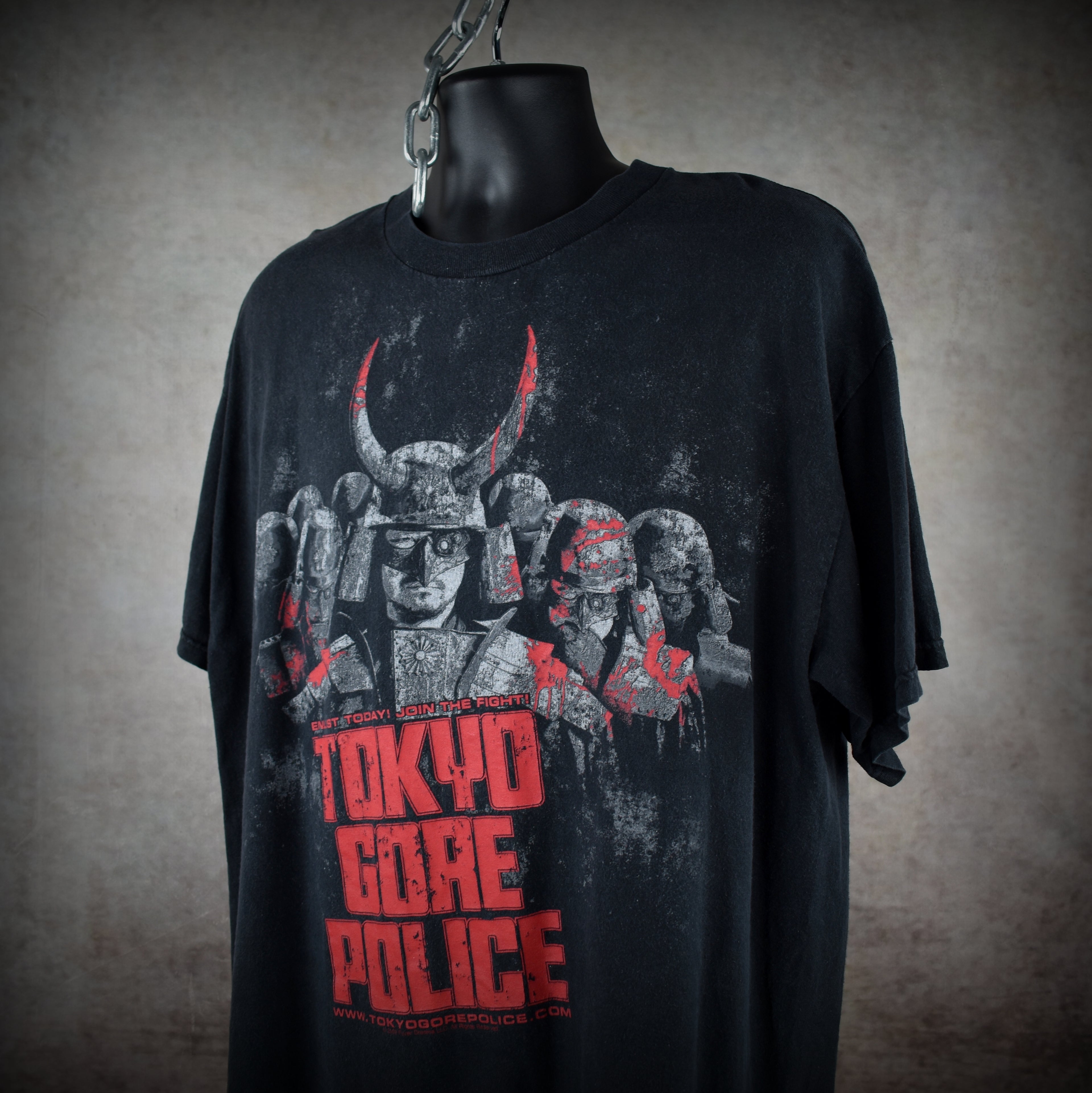 2009 tokyo gore police vintage 2000s cult classic asian extreme sci-fi horror movie t-shirt