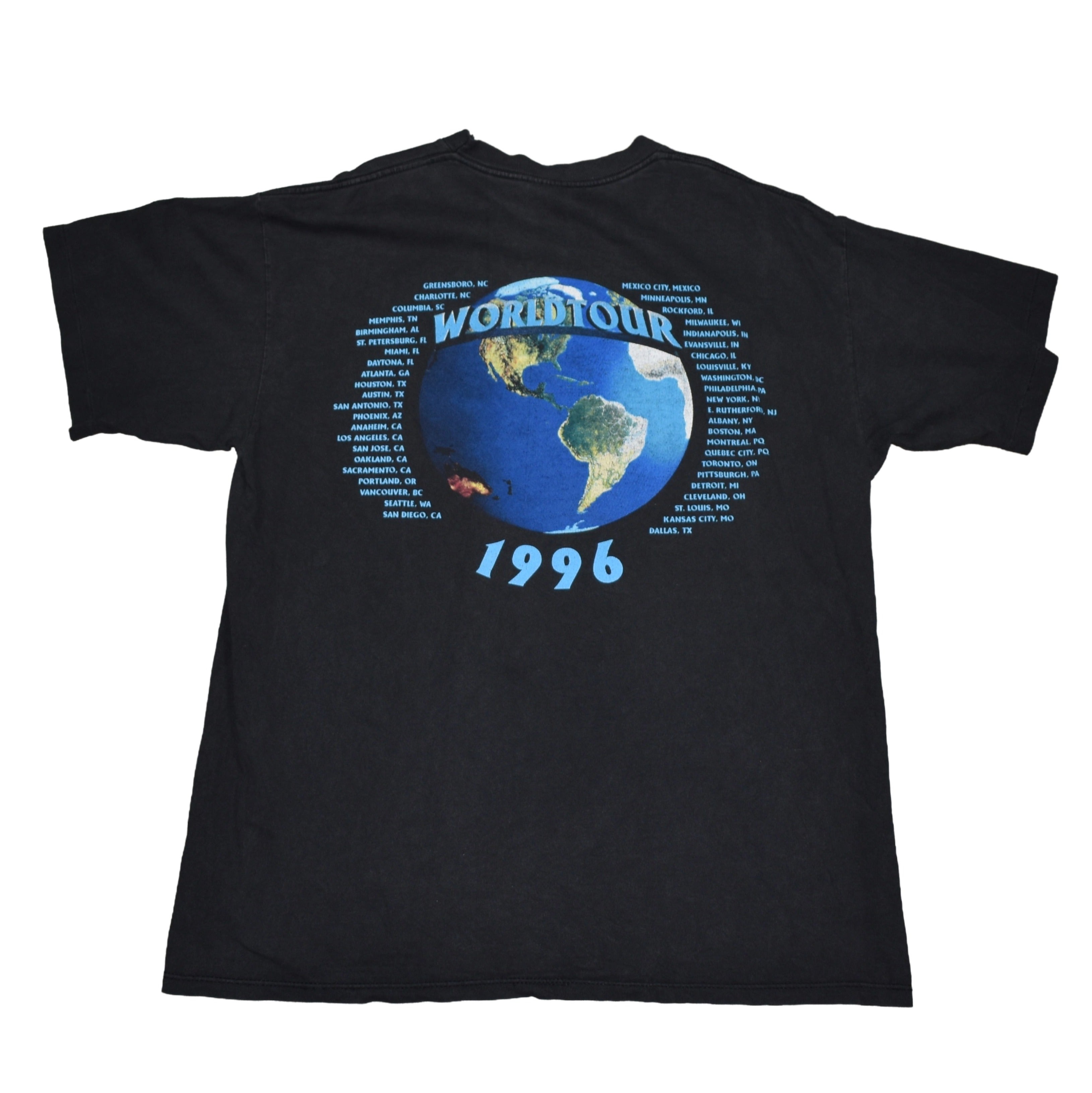 1996 ac/dc vintage ballbreaker tour 90s classic rock band t-shirt