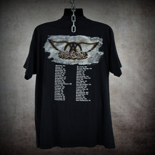 1993 aerosmith vintage wayne's world 2 era iconic 90s alternative rock band get a grip tour t-shirt
