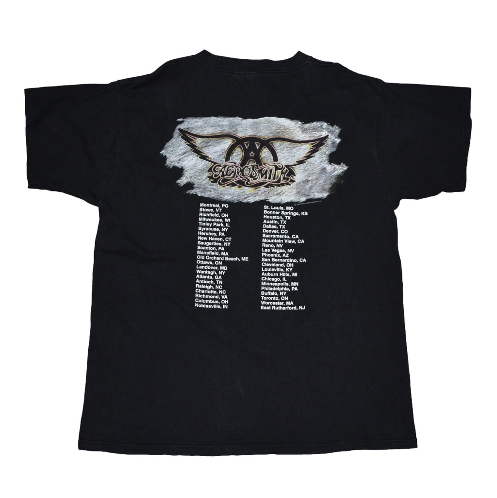 1993 aerosmith vintage wayne's world 2 era iconic 90s alternative rock band get a grip tour t-shirt