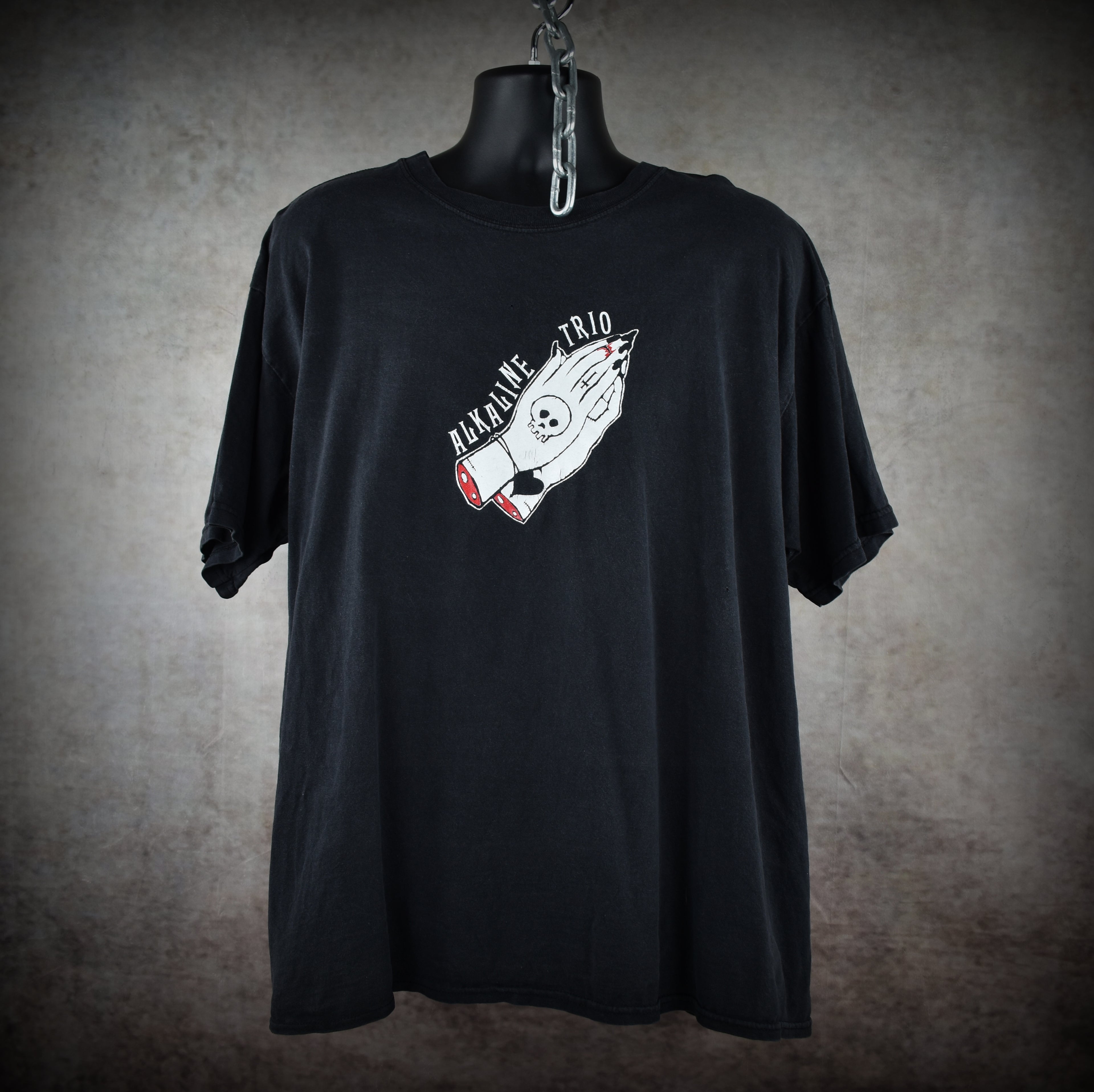 2000s alkaline trio vintage from here to infirmary era classic pop punk band logo promo t-shirt