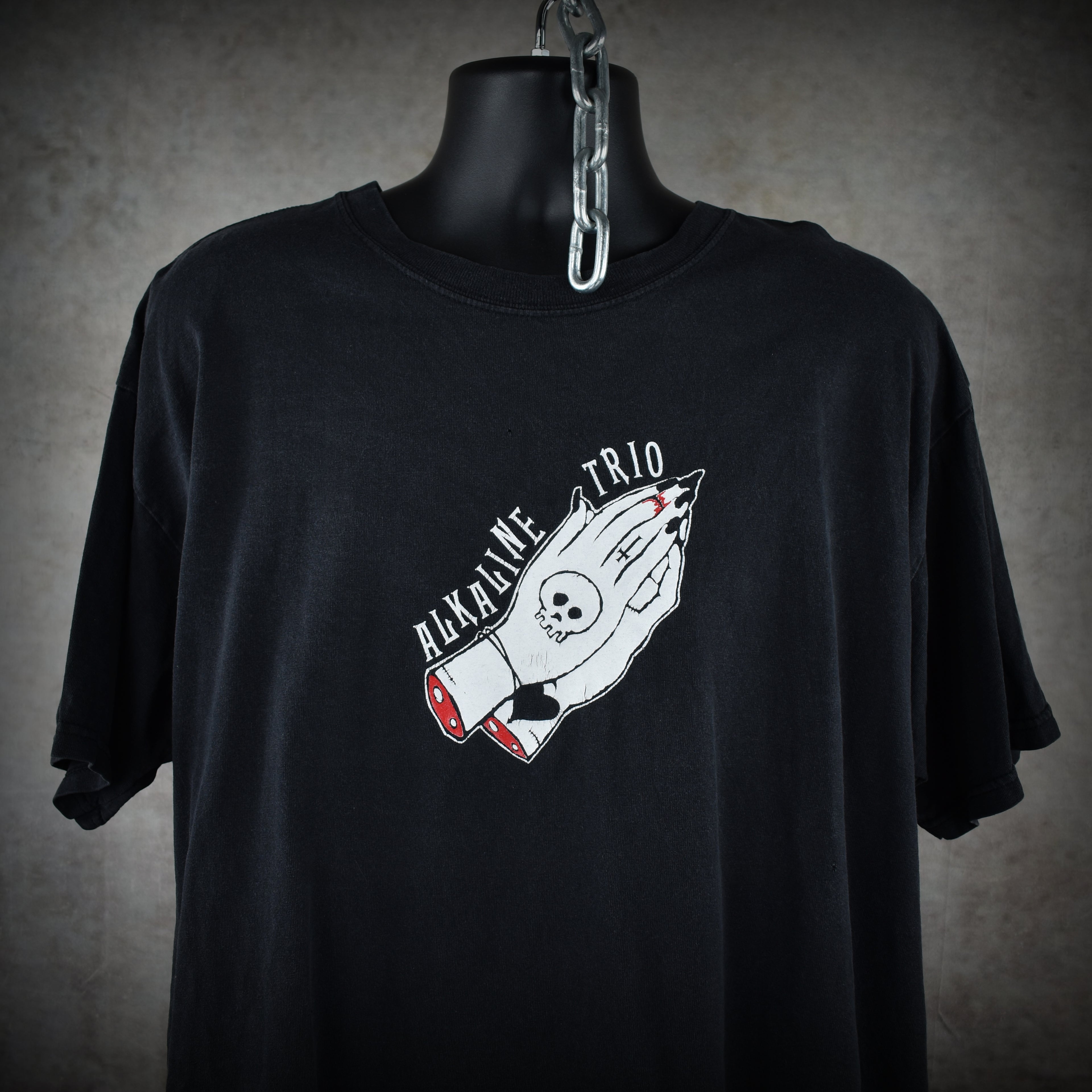 2000s alkaline trio vintage from here to infirmary era classic pop punk band logo promo t-shirt