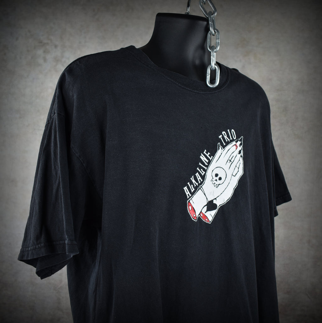 2000s alkaline trio vintage from here to infirmary era classic pop punk band logo promo t-shirt