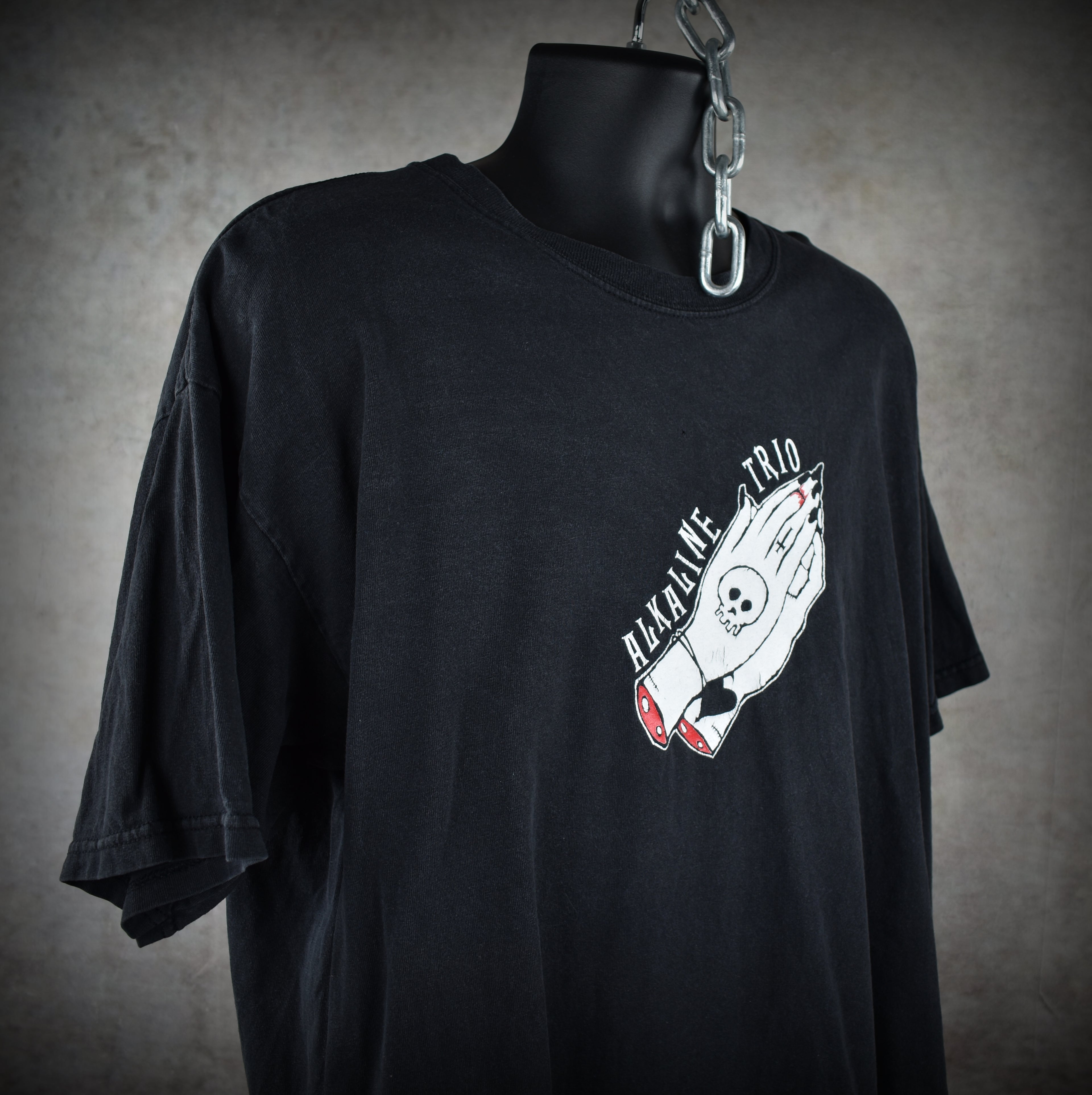 2000s alkaline trio vintage from here to infirmary era classic pop punk band logo promo t-shirt
