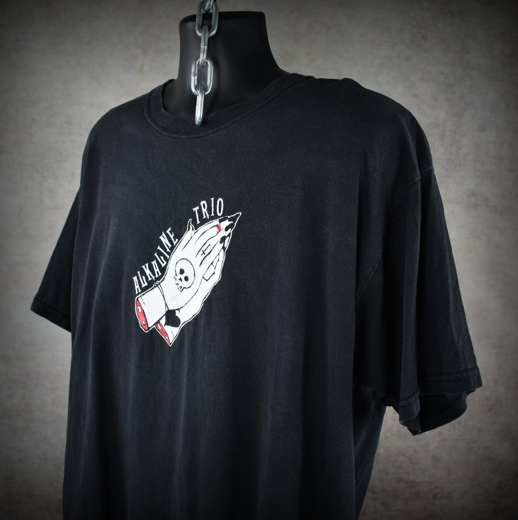 2000s alkaline trio vintage from here to infirmary era classic pop punk band logo promo t-shirt