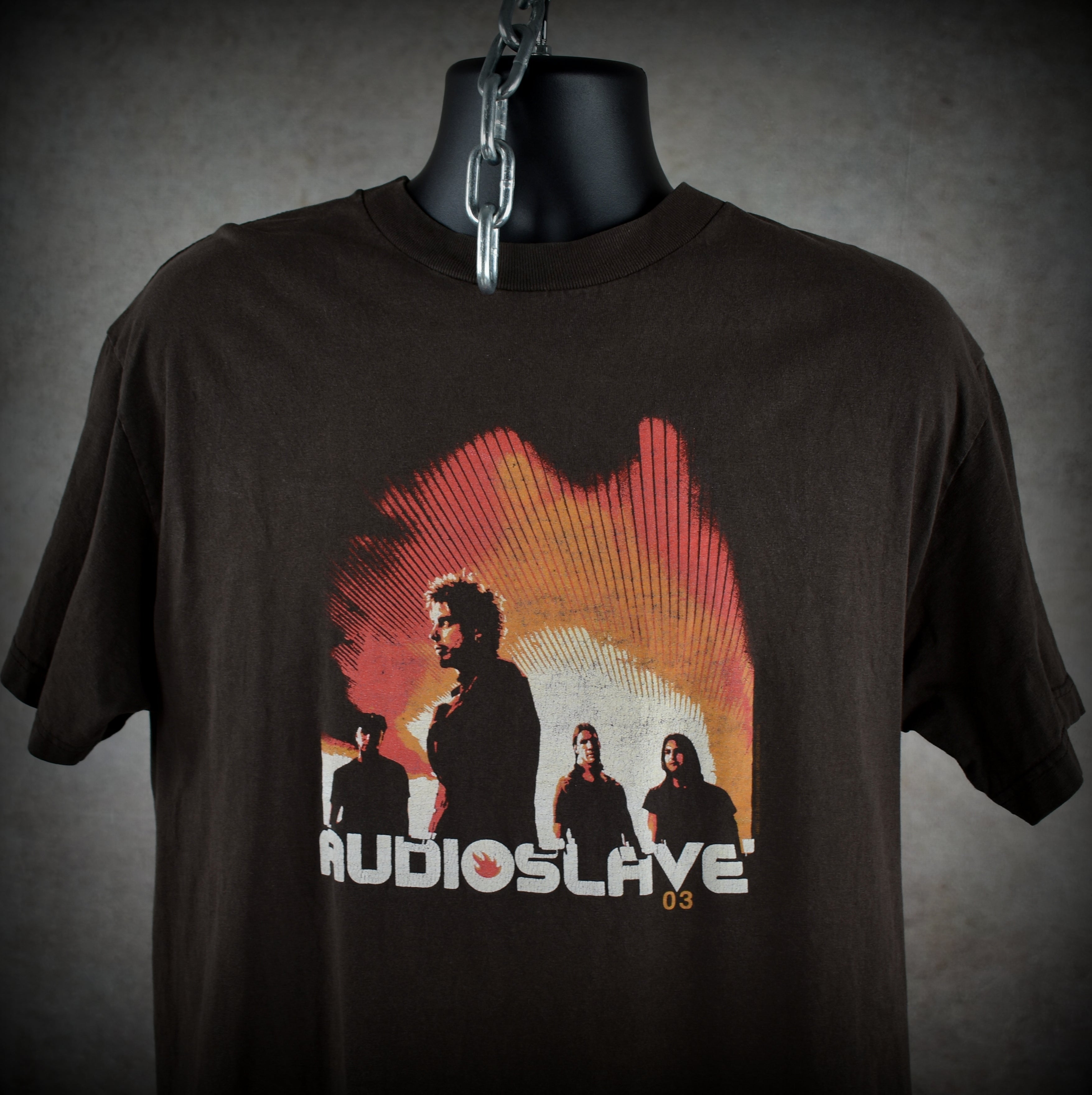 2003 audioslave vintage like a stone era classic y2k alternative rock band concert t-shirt