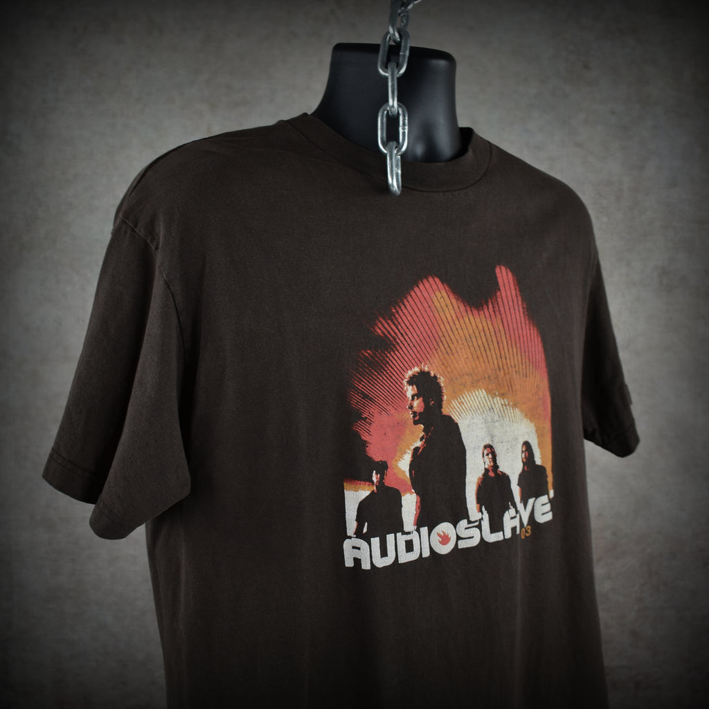 2003 audioslave vintage like a stone era classic y2k alternative rock band concert t-shirt