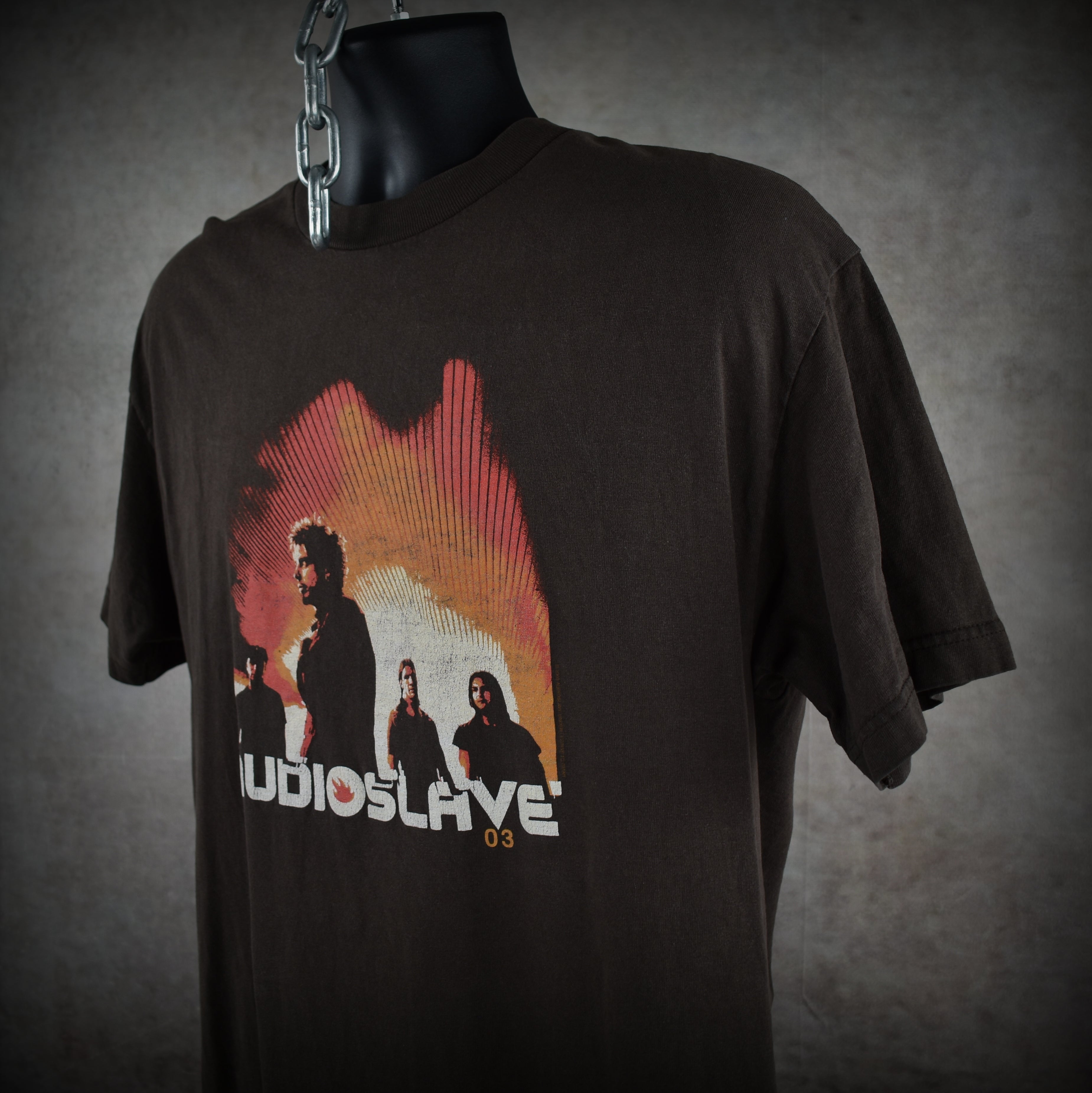 2003 audioslave vintage like a stone era classic y2k alternative rock band concert t-shirt