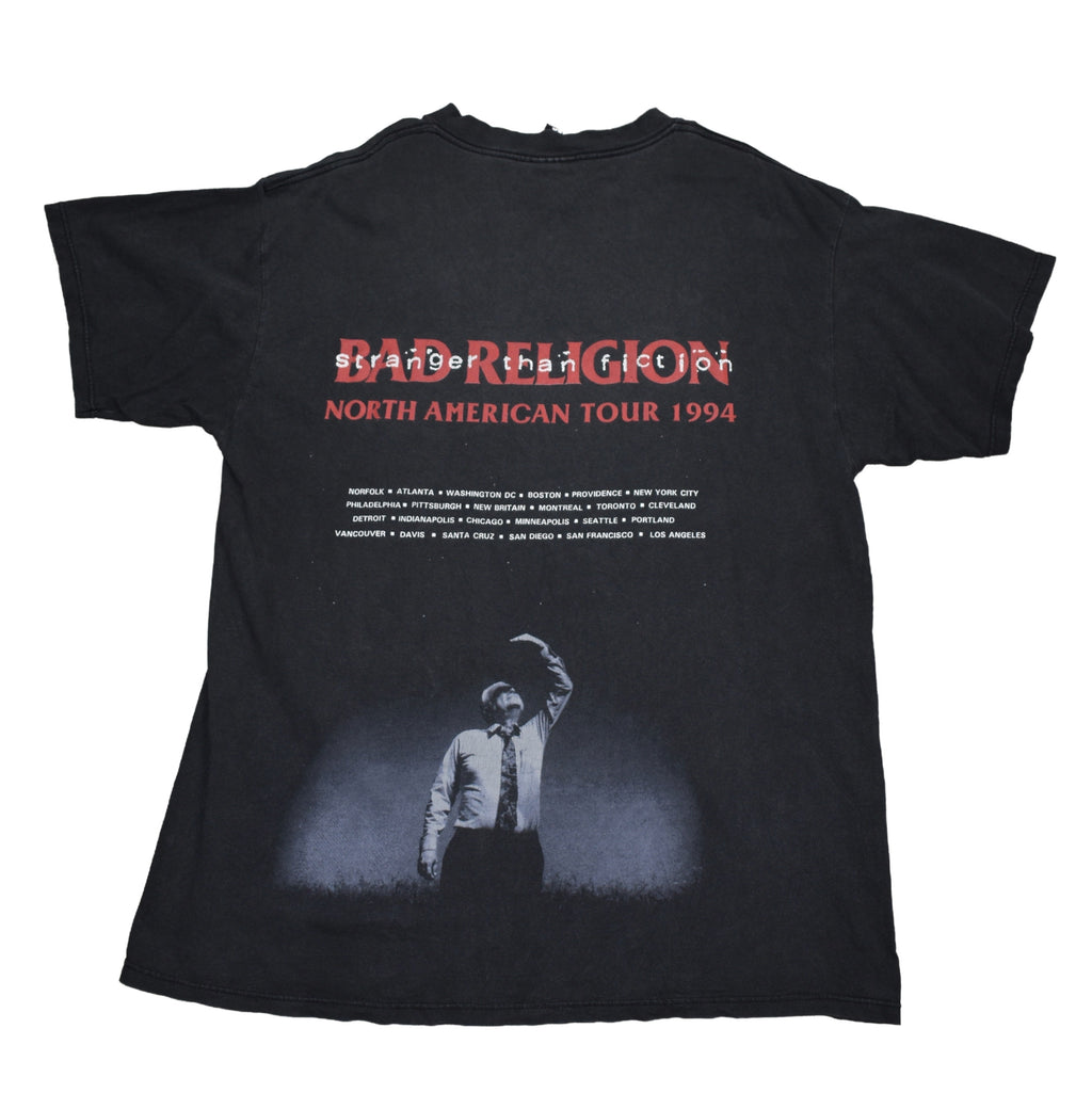 1994 bad religion vintage stranger than fiction classic 90s pop punk band concert tour t-shirt