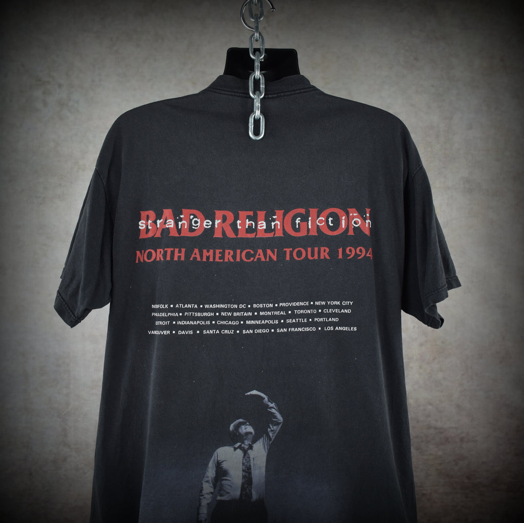 1994 bad religion vintage stranger than fiction classic 90s pop punk band concert tour t-shirt
