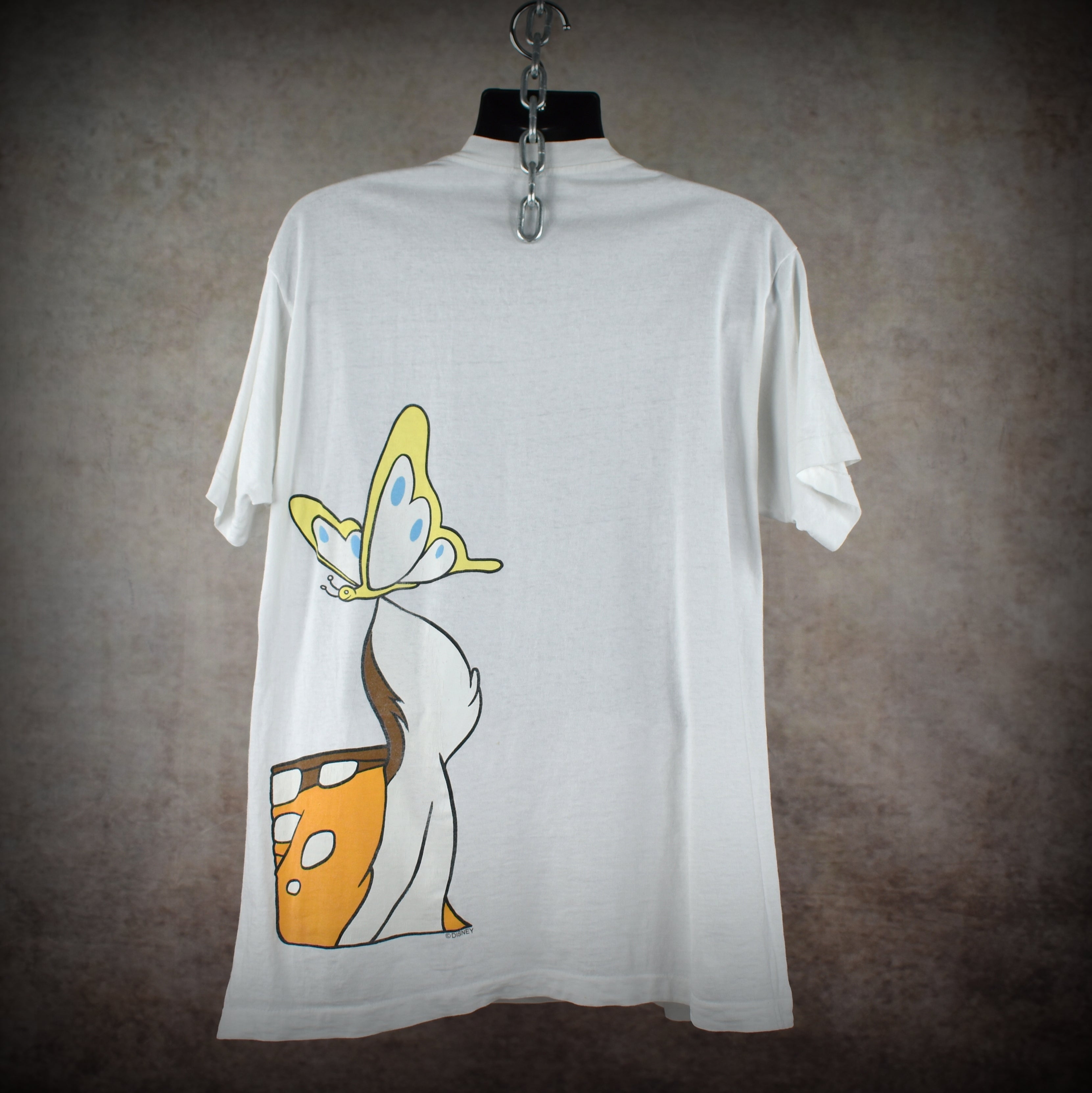 1990s bambi vintage 90s big face walt disney classic cartoon character movie promo t-shirt