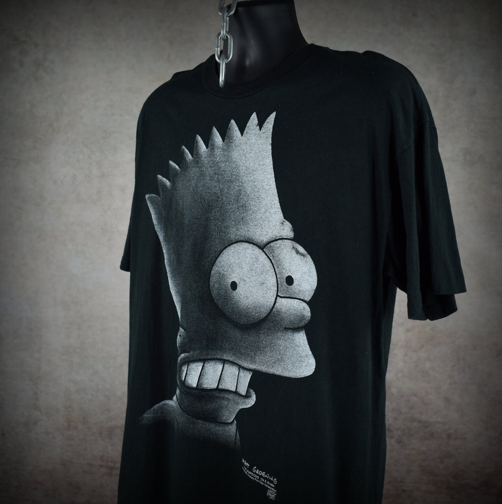 1994 the simpsons vintage big face bart iconic 90s cartoon tv show character promo t-shirt