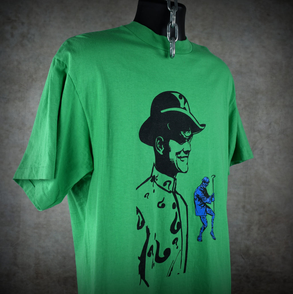1995 batman forever vintage 90s jim carrey as the riddler movie character promo t-shirt