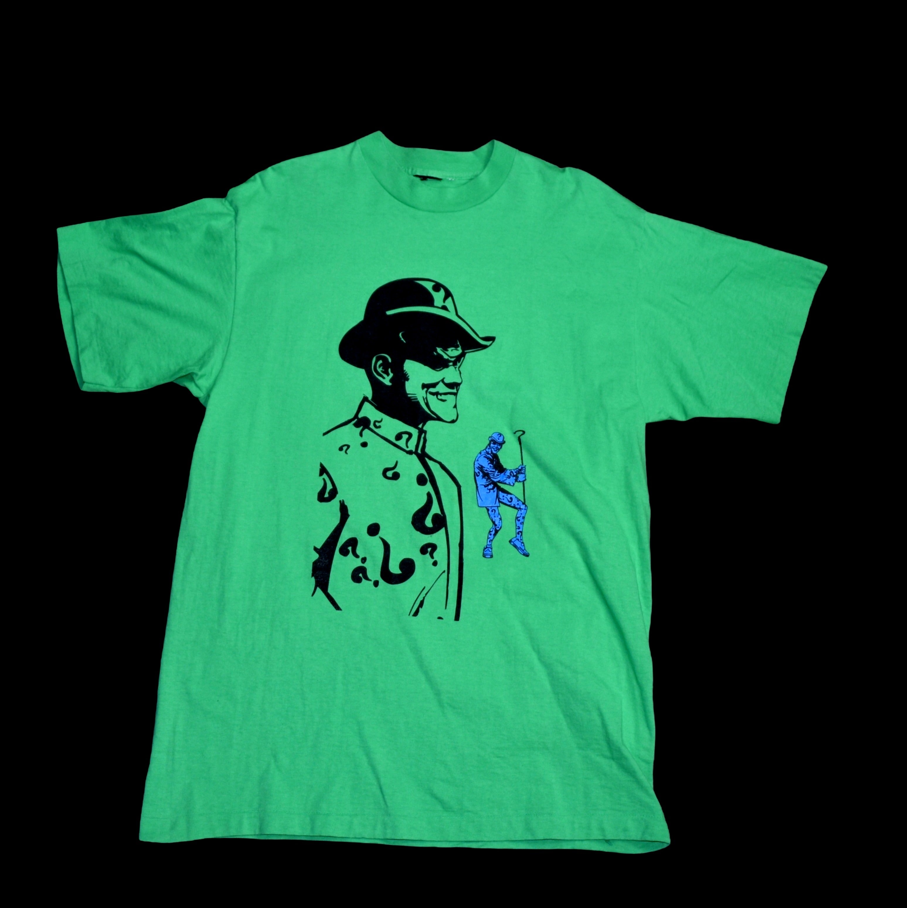 1995 batman forever vintage 90s jim carrey as the riddler movie character promo t-shirt
