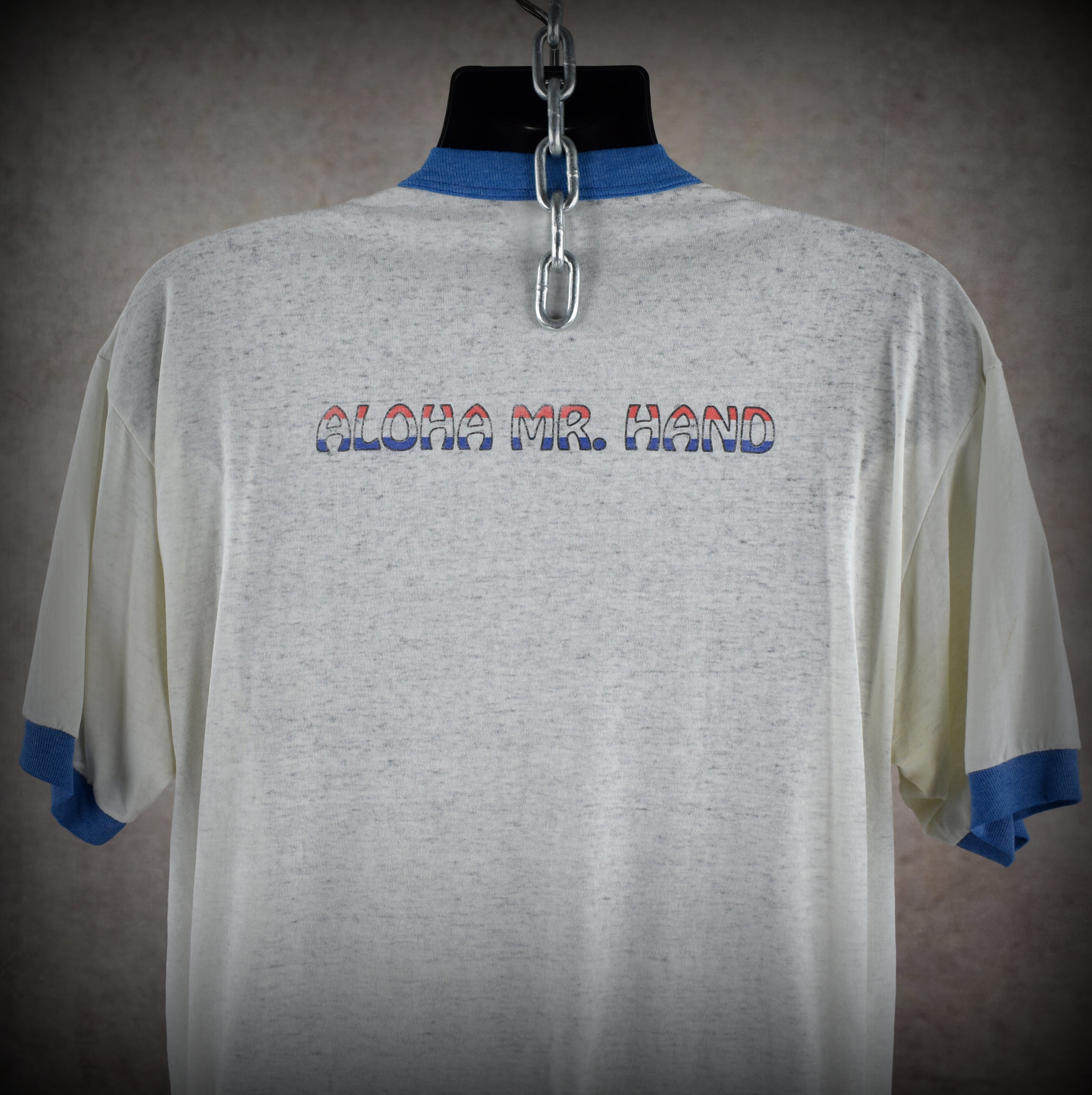 1994 beastie boys vintage ill communication era aloha mr. hand paper thin ringer band t-shirt