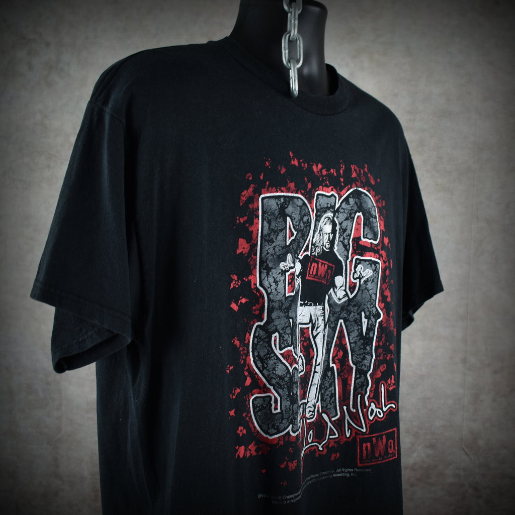 1998 big sexy vintage kevin nash 90s wcw / nwo wolfpac wrestler promo t-shirt
